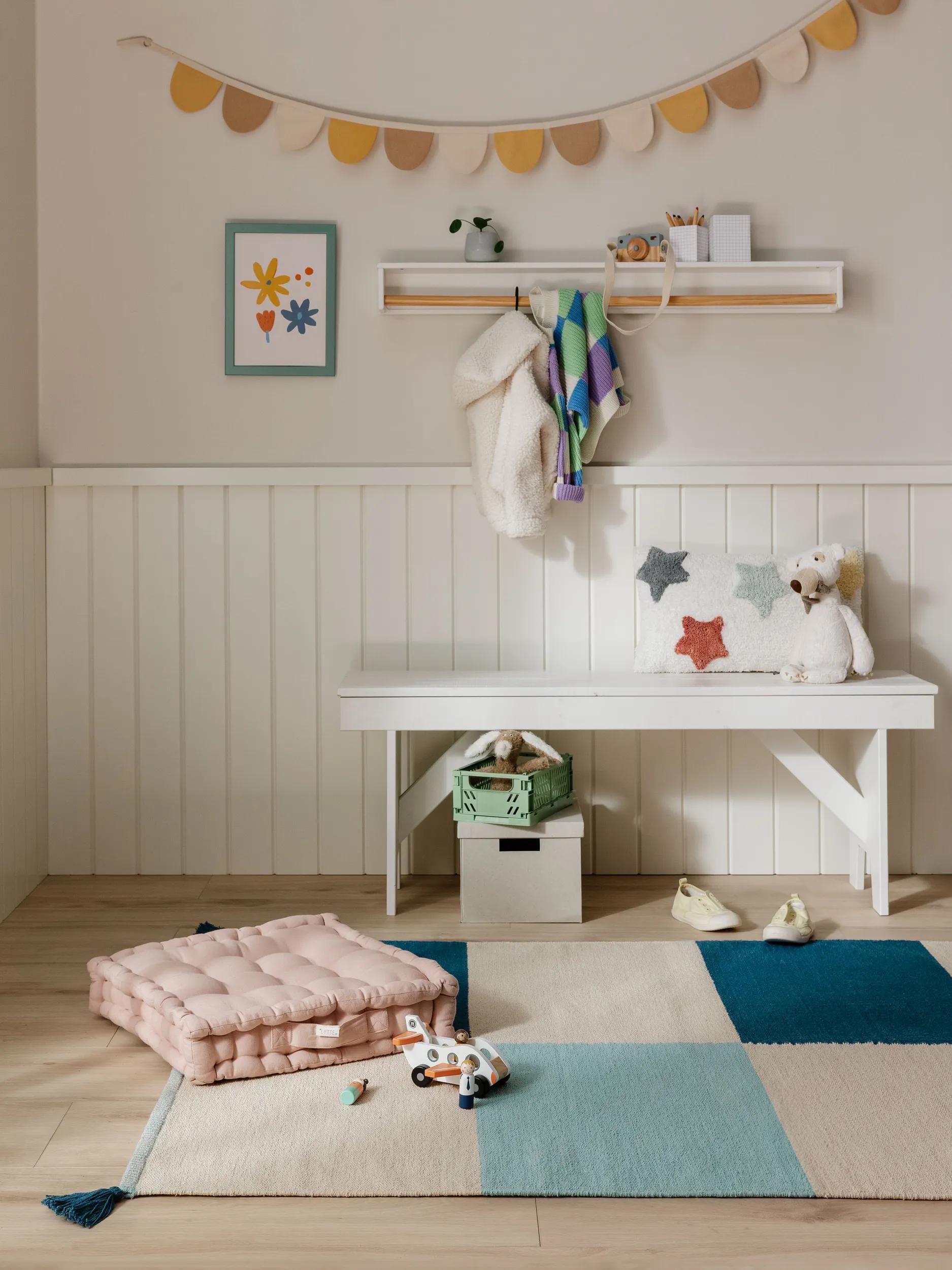 Covor pentru copii Anton – Multicolor/Albastru