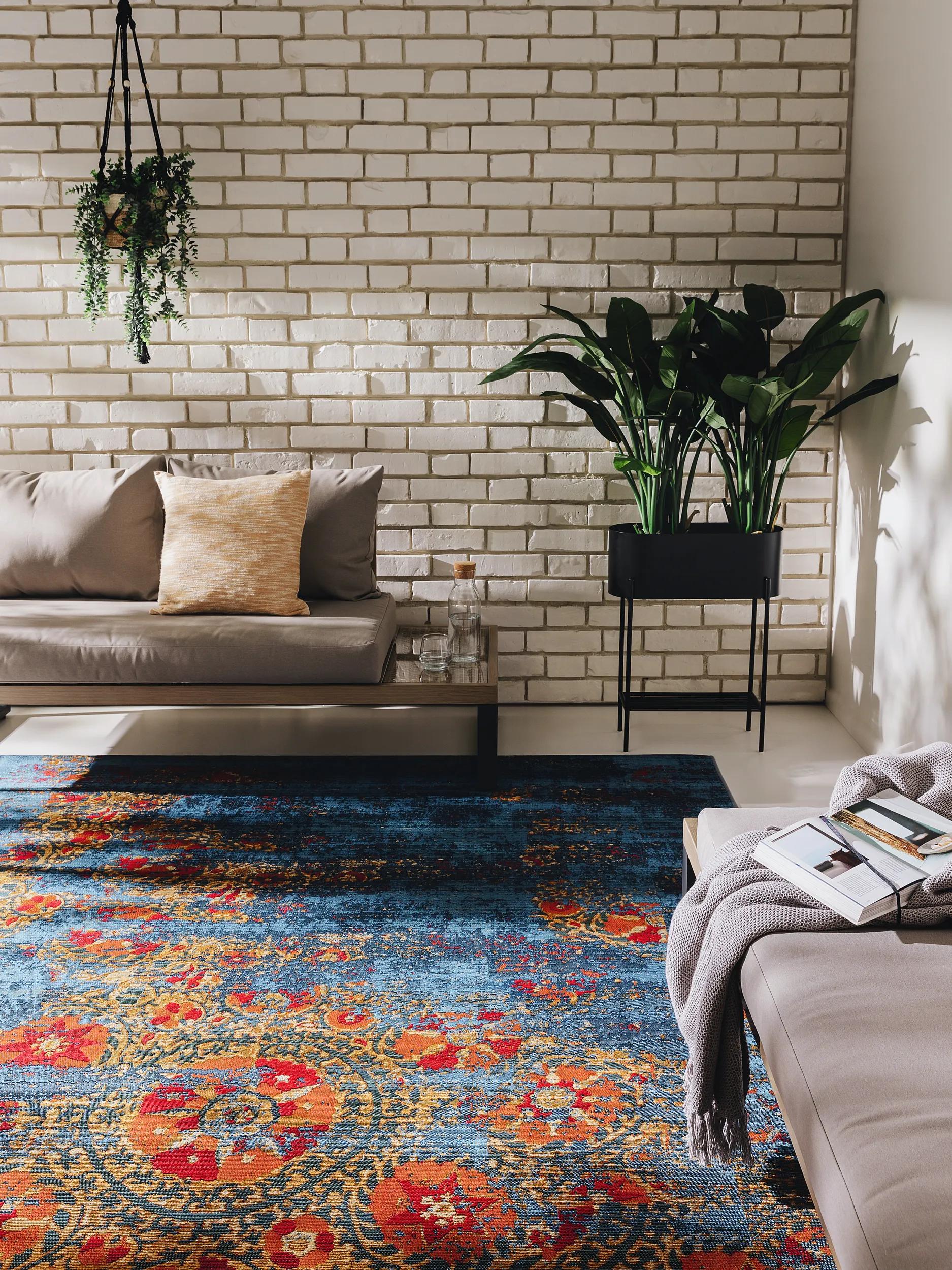 Covor de interior și exterior Artis – Multicolor/Albastru
