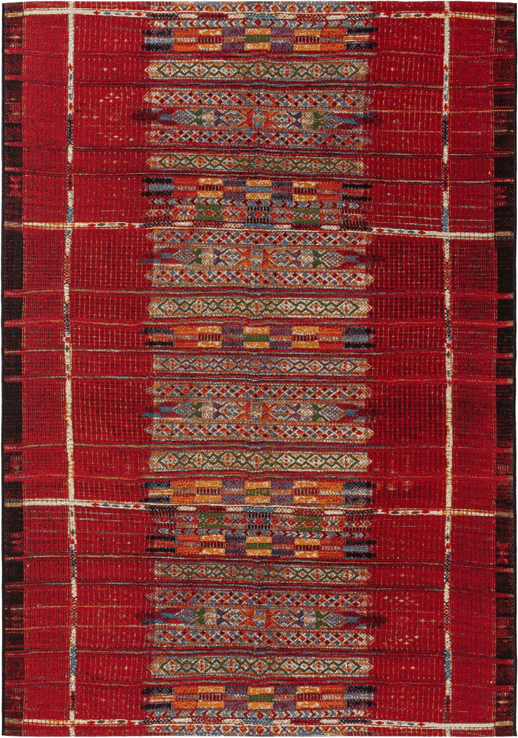 Covor de interior și exterior Artis – Multicolor/Roșu