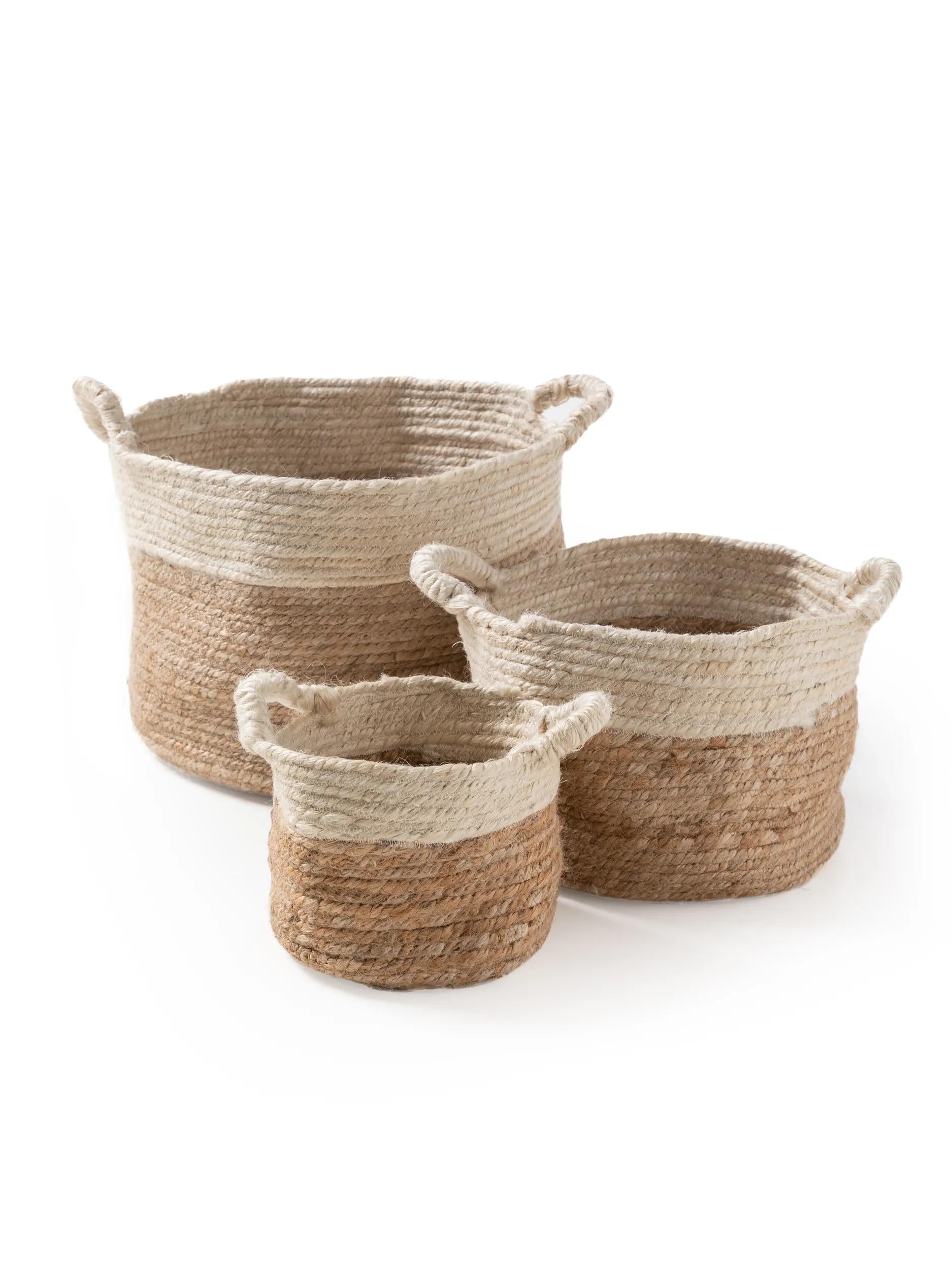 Set de coșuri (3 buc.) Aylin – Crem/Bej