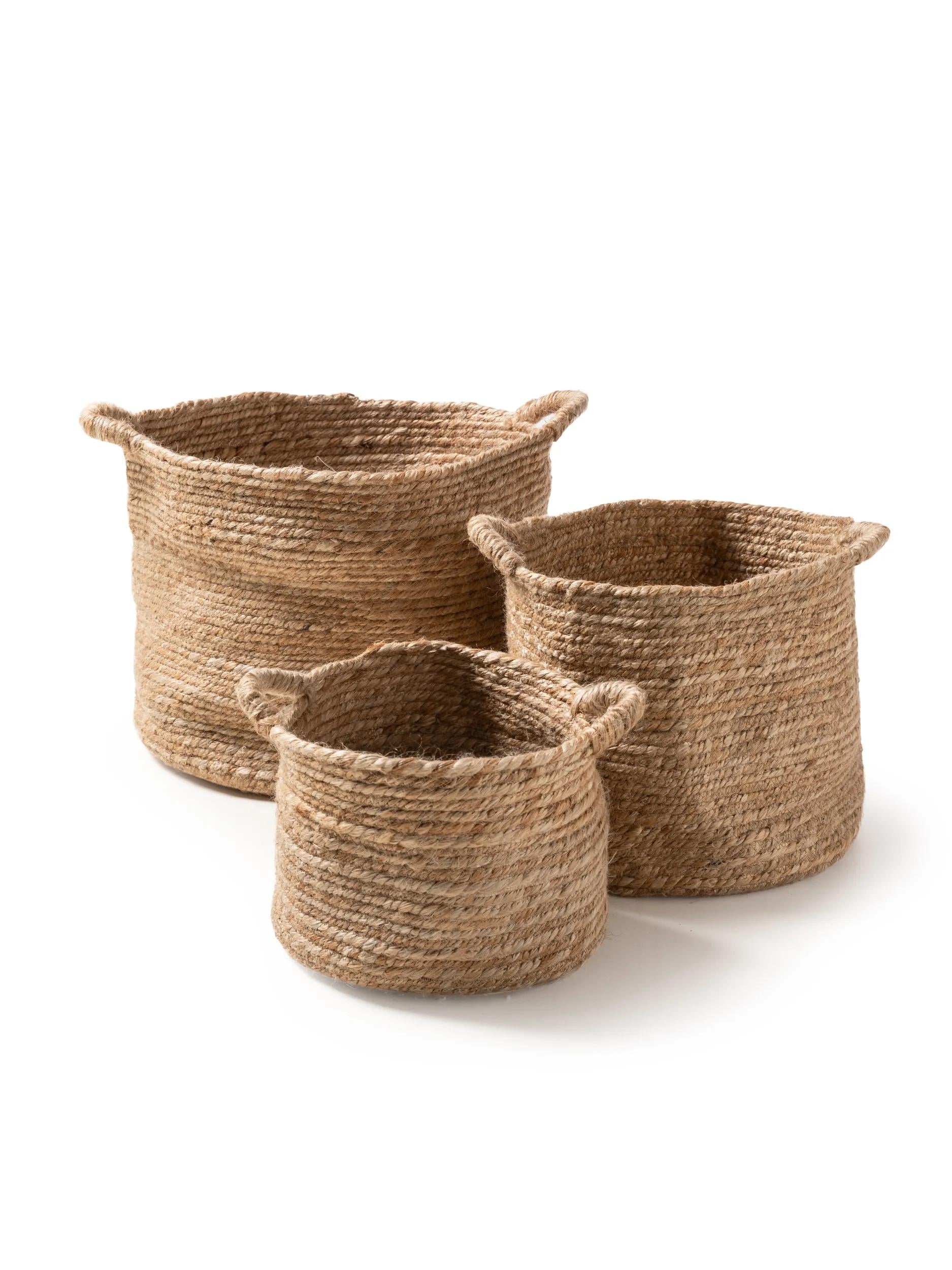 Set de coșuri (3 buc.) Aylin – Natural