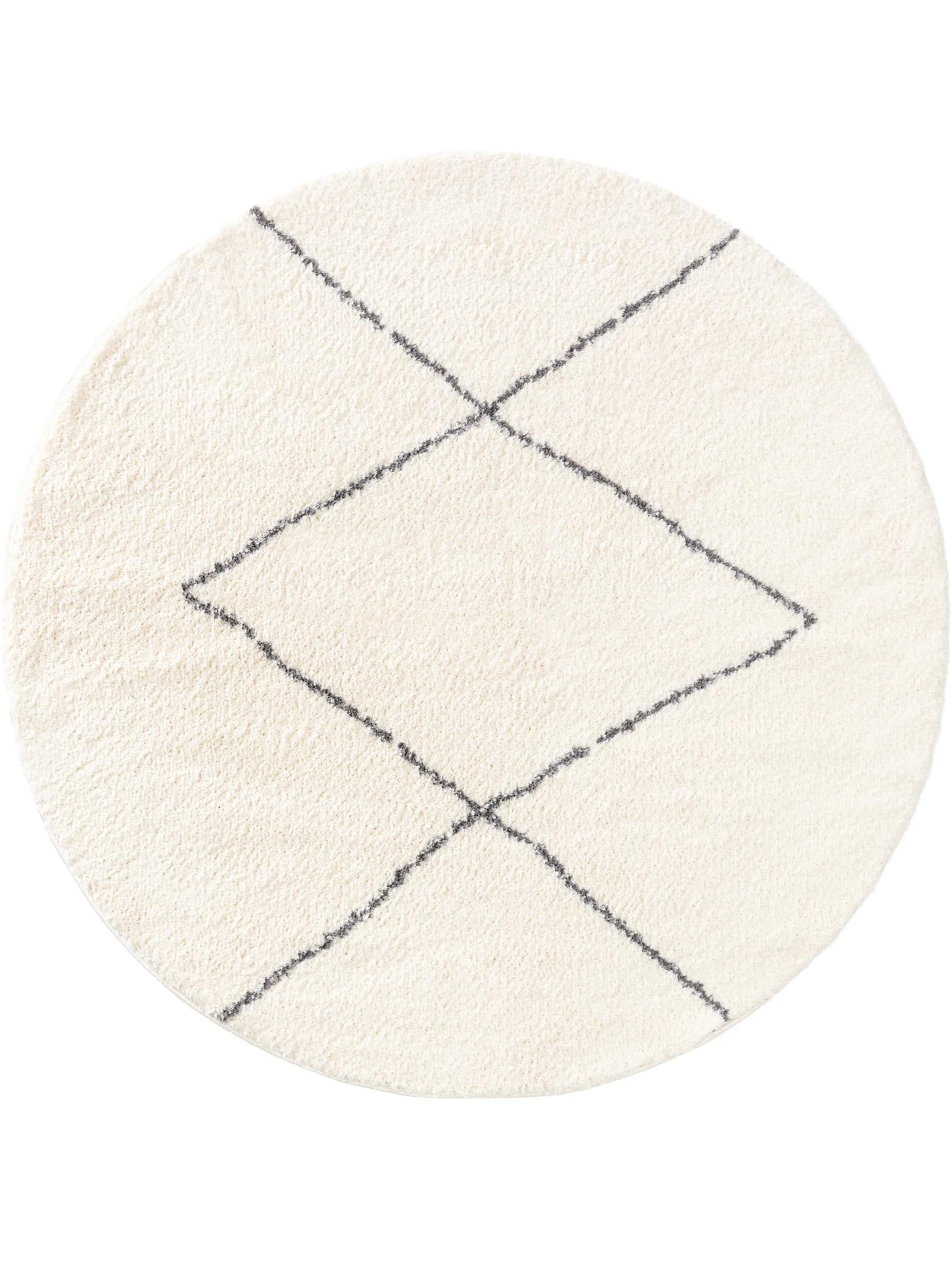 Covor shaggy rotund Benno – Crem