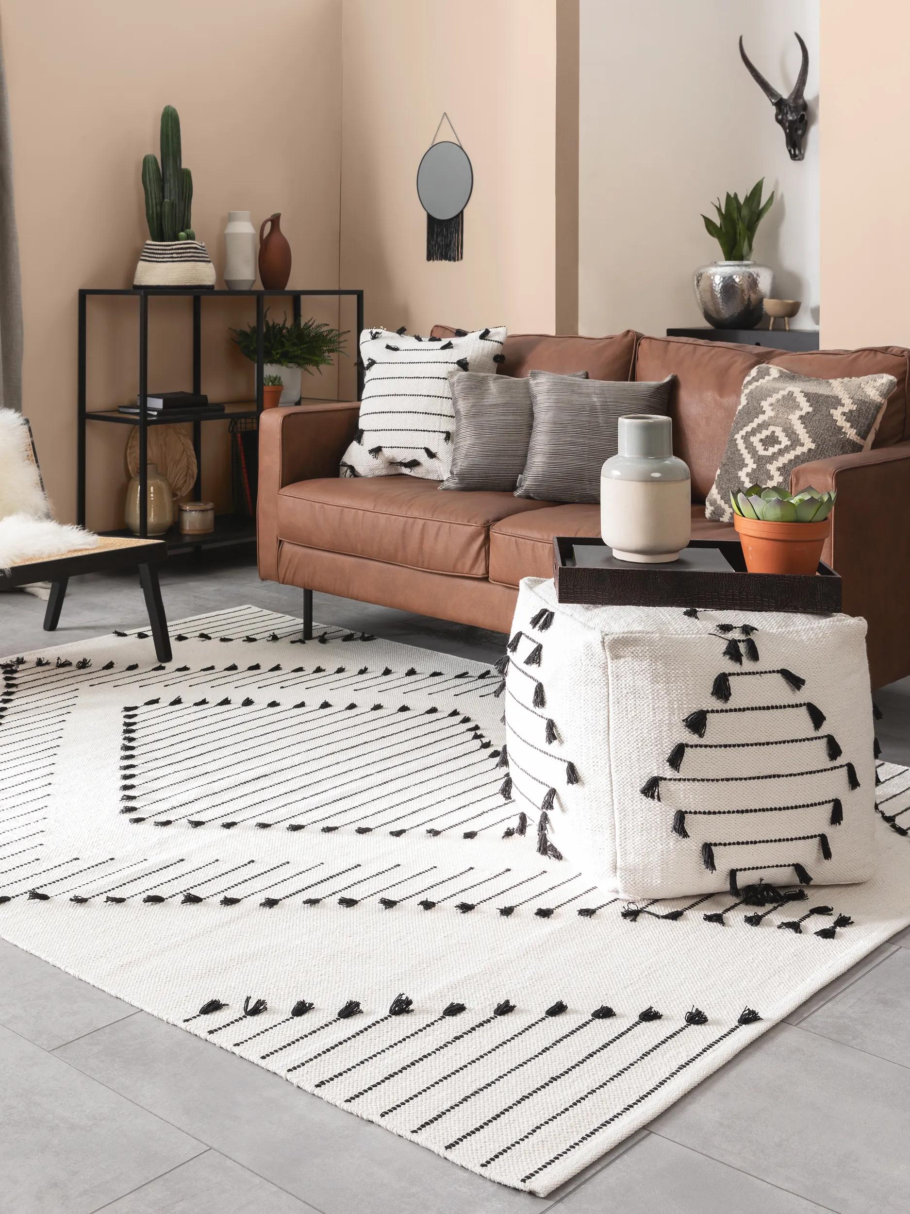 Covor din bumbac Bo – Ivory