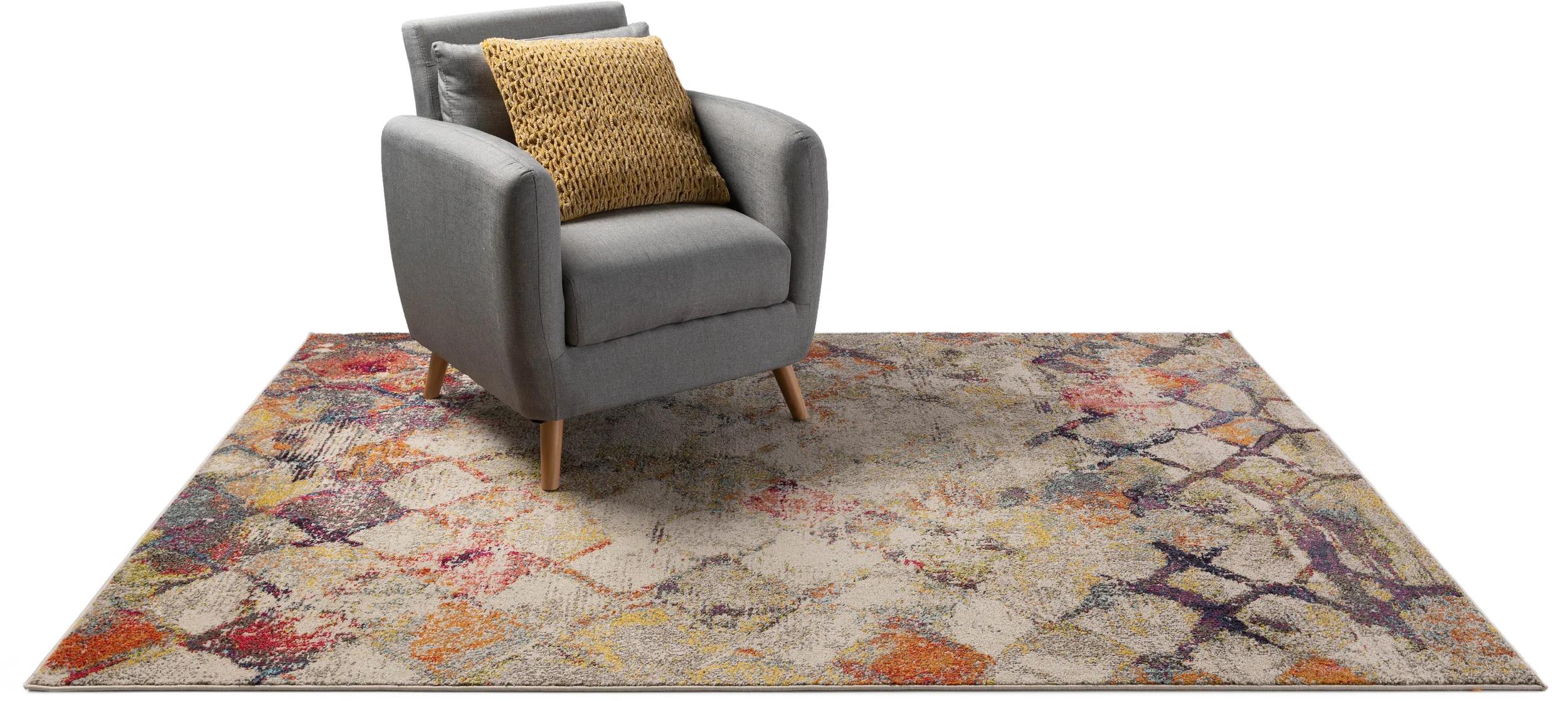 Covor Casa – Bej/Multicolor