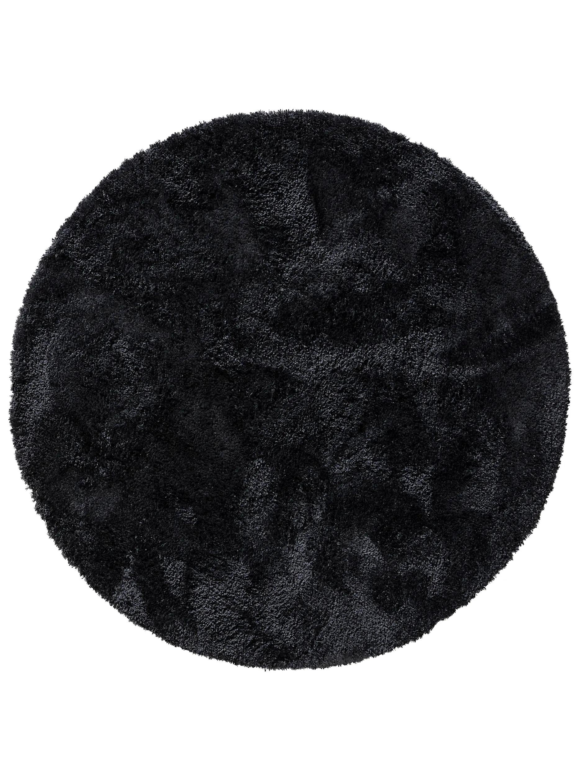 Covor shaggy rotund Cloudy – Antracit