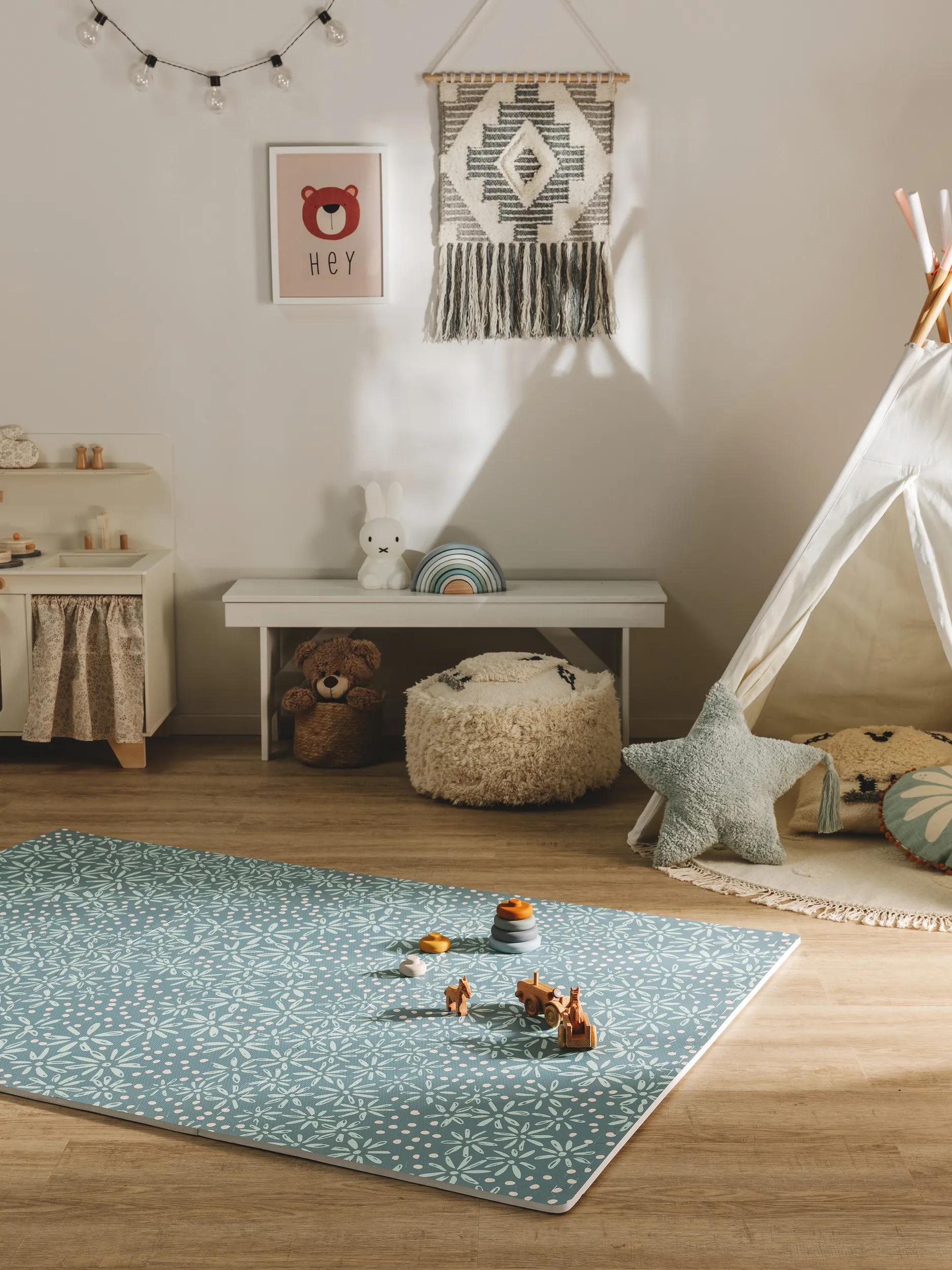 Covoraș de joacă Daisy – Albastru