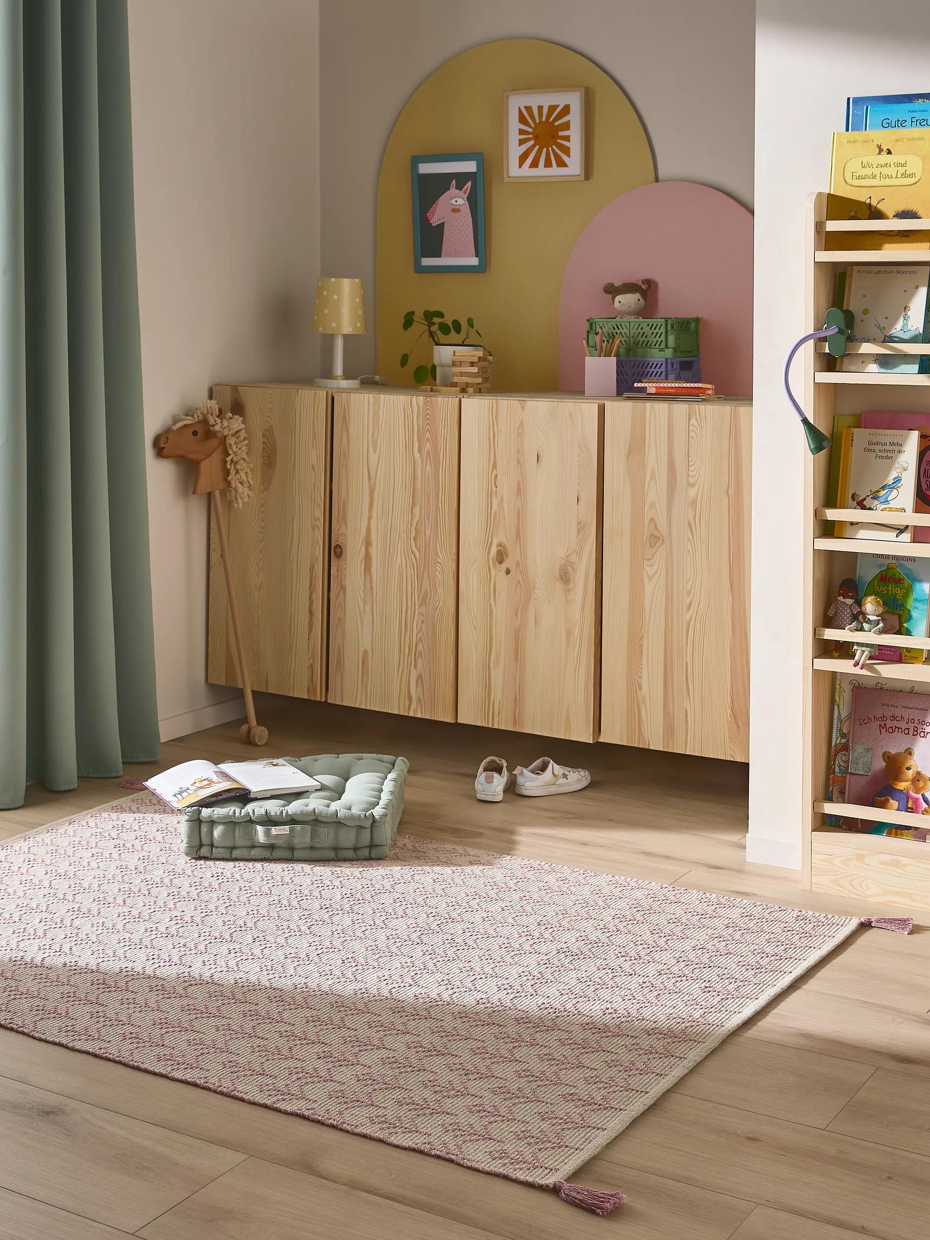 Covor lavabil pentru copii Elli – Roz