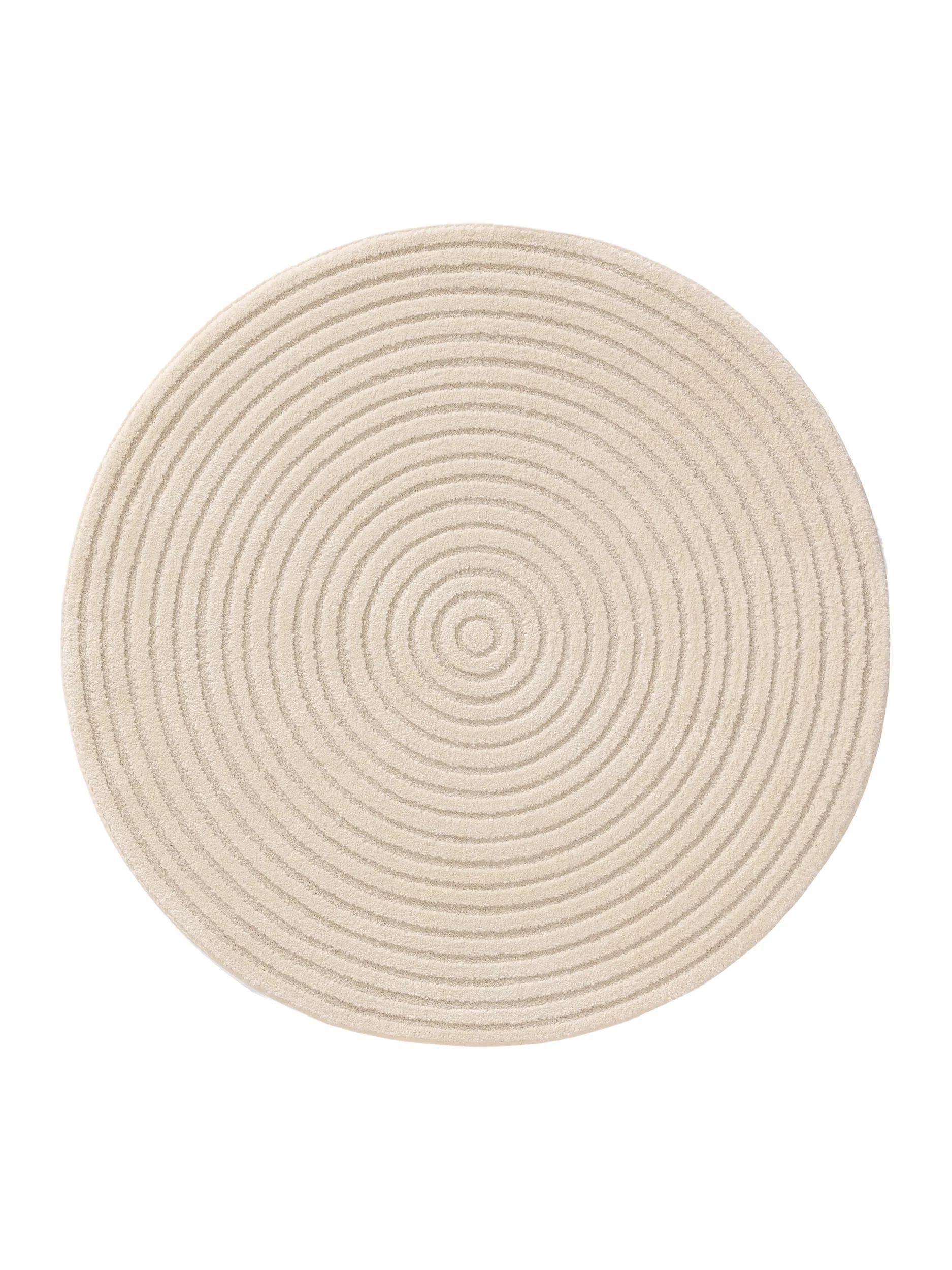 Covor rotund Eve – Crem