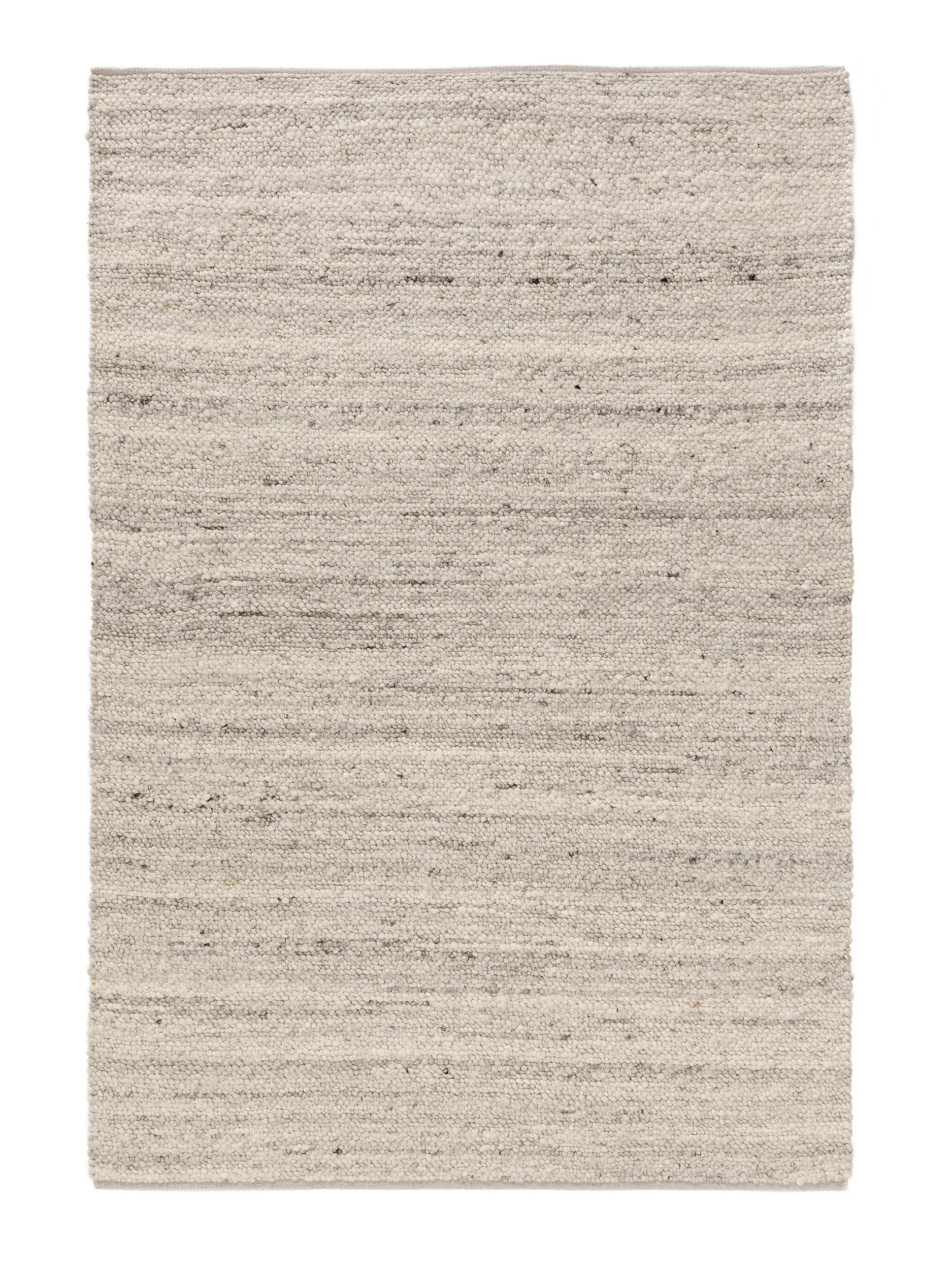Covor din lână Finn – Ivory/Gri Deschis