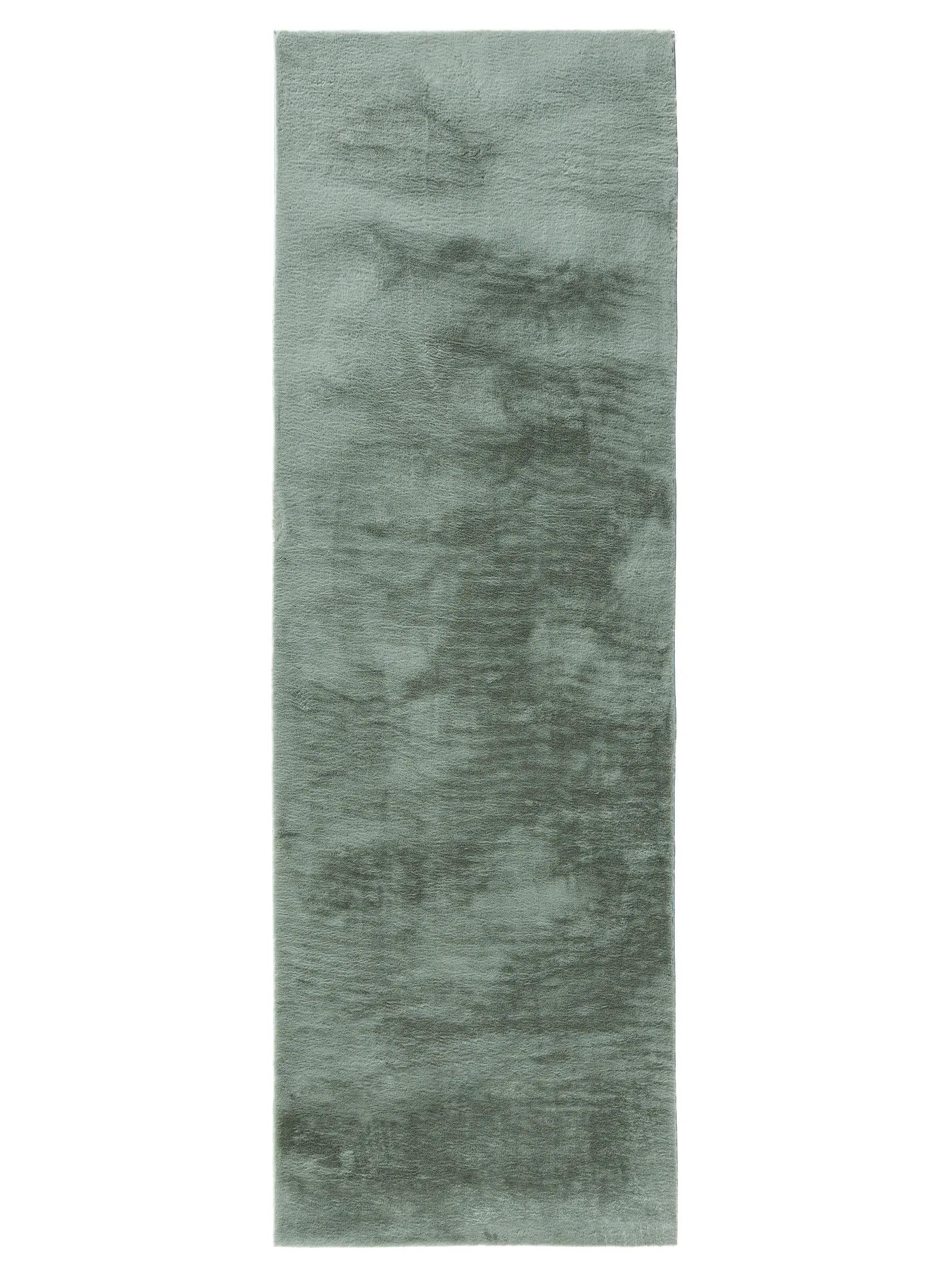 Traversă din blană artificială Furry – Verde