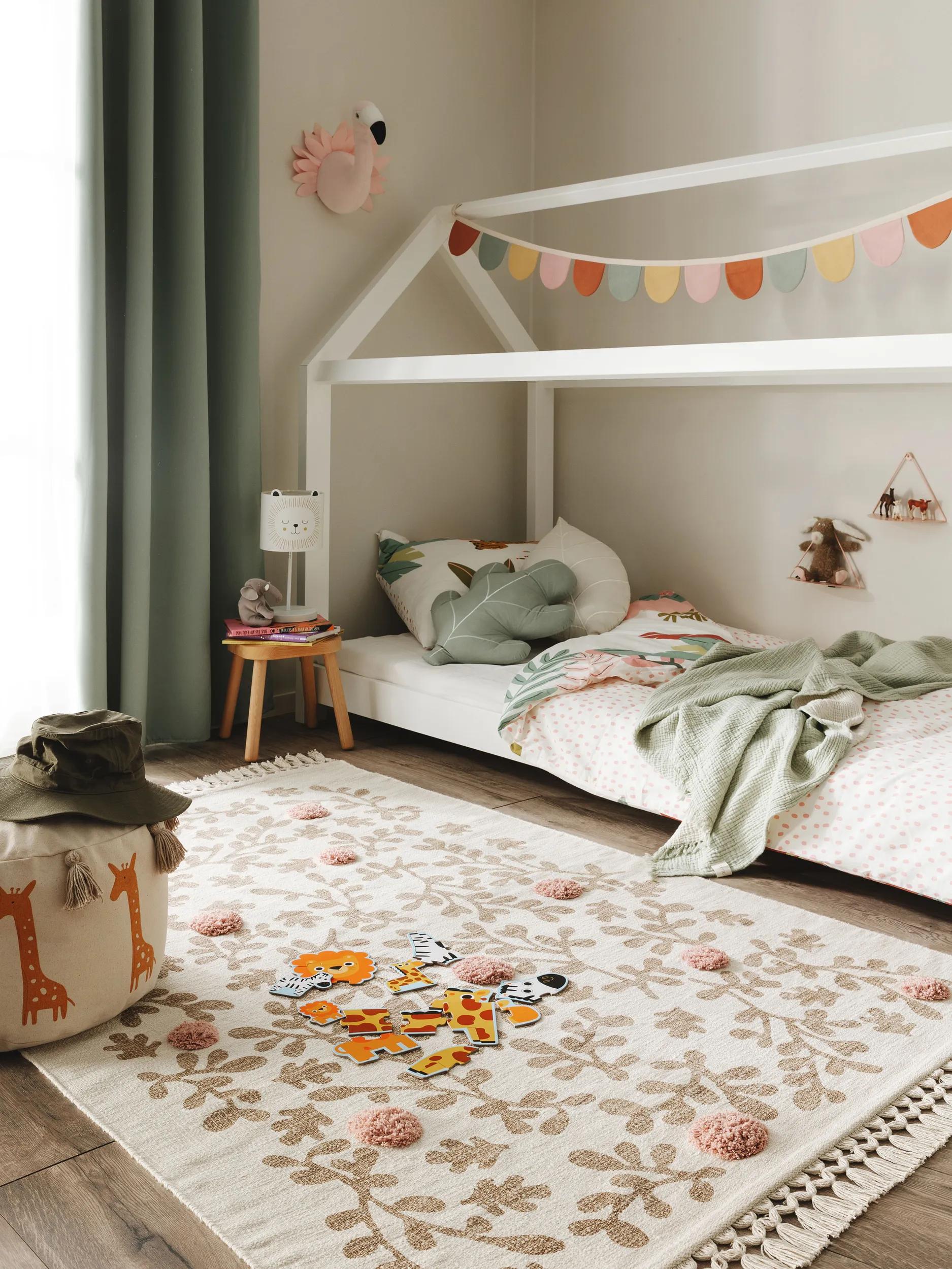 Covor pentru copii Hana – Crem/Roz