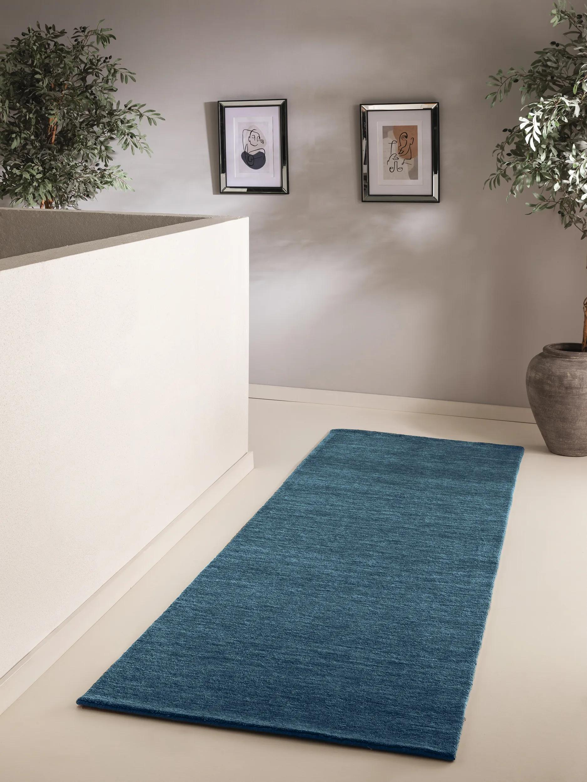 Traversă din lână Jamal – Albastru