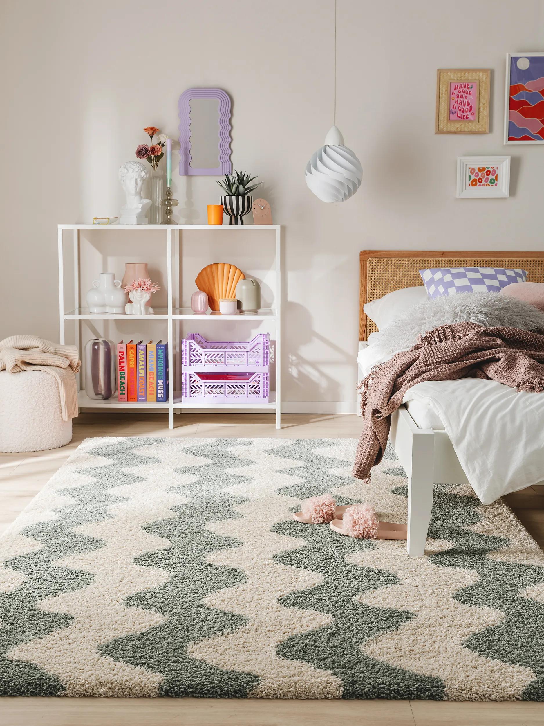 Covor shaggy Louise – Verde