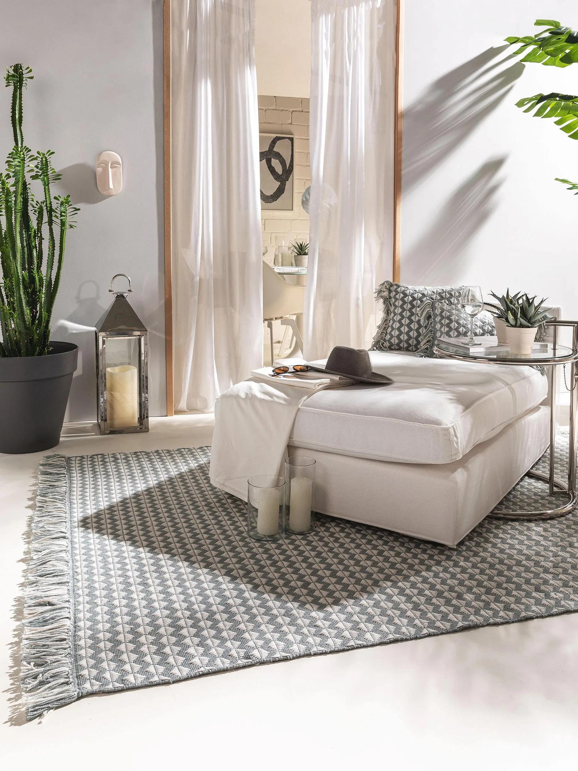 Covor din material reciclat Morty – Albastru