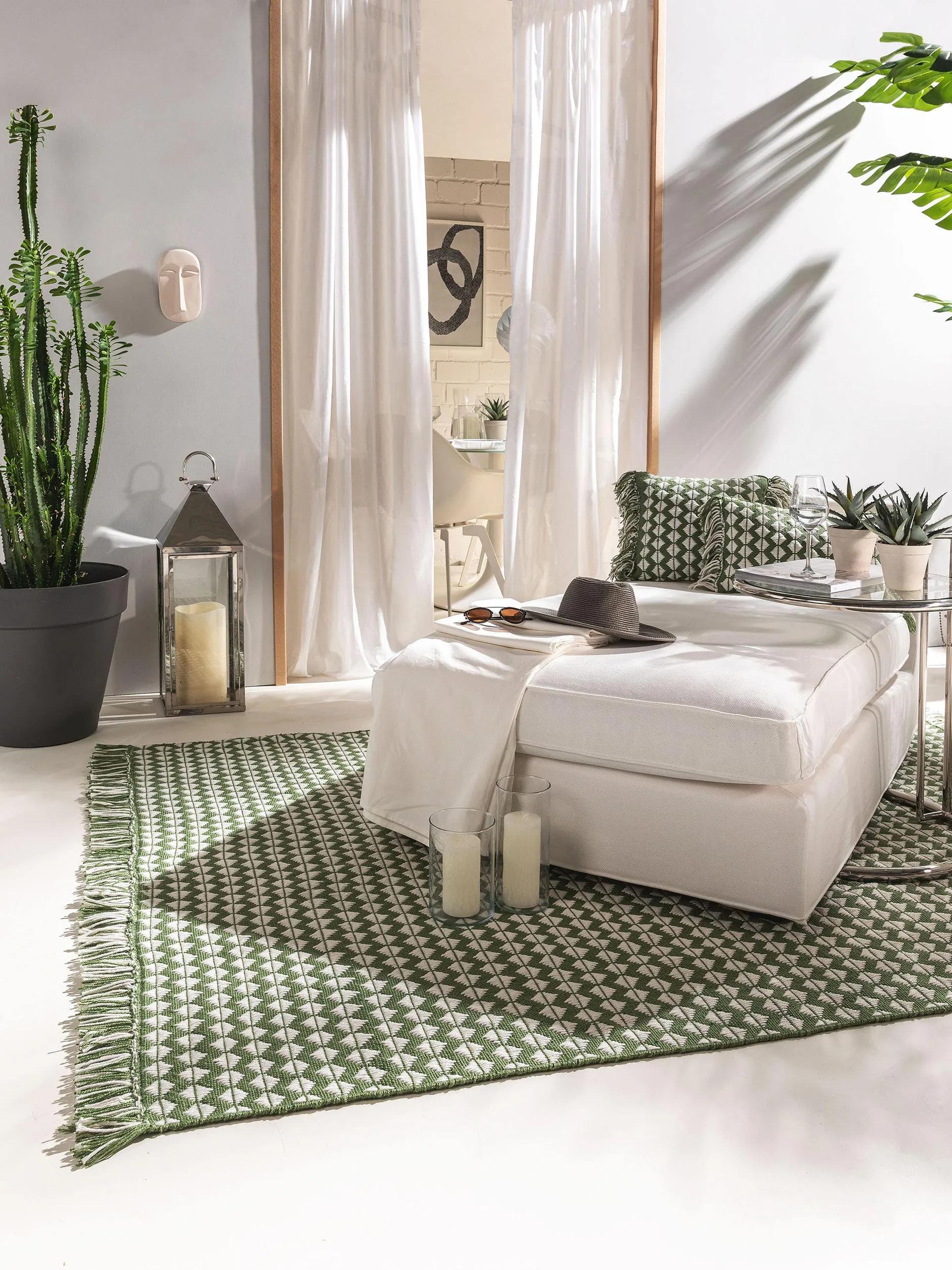 Covor din material reciclat Morty – Verde