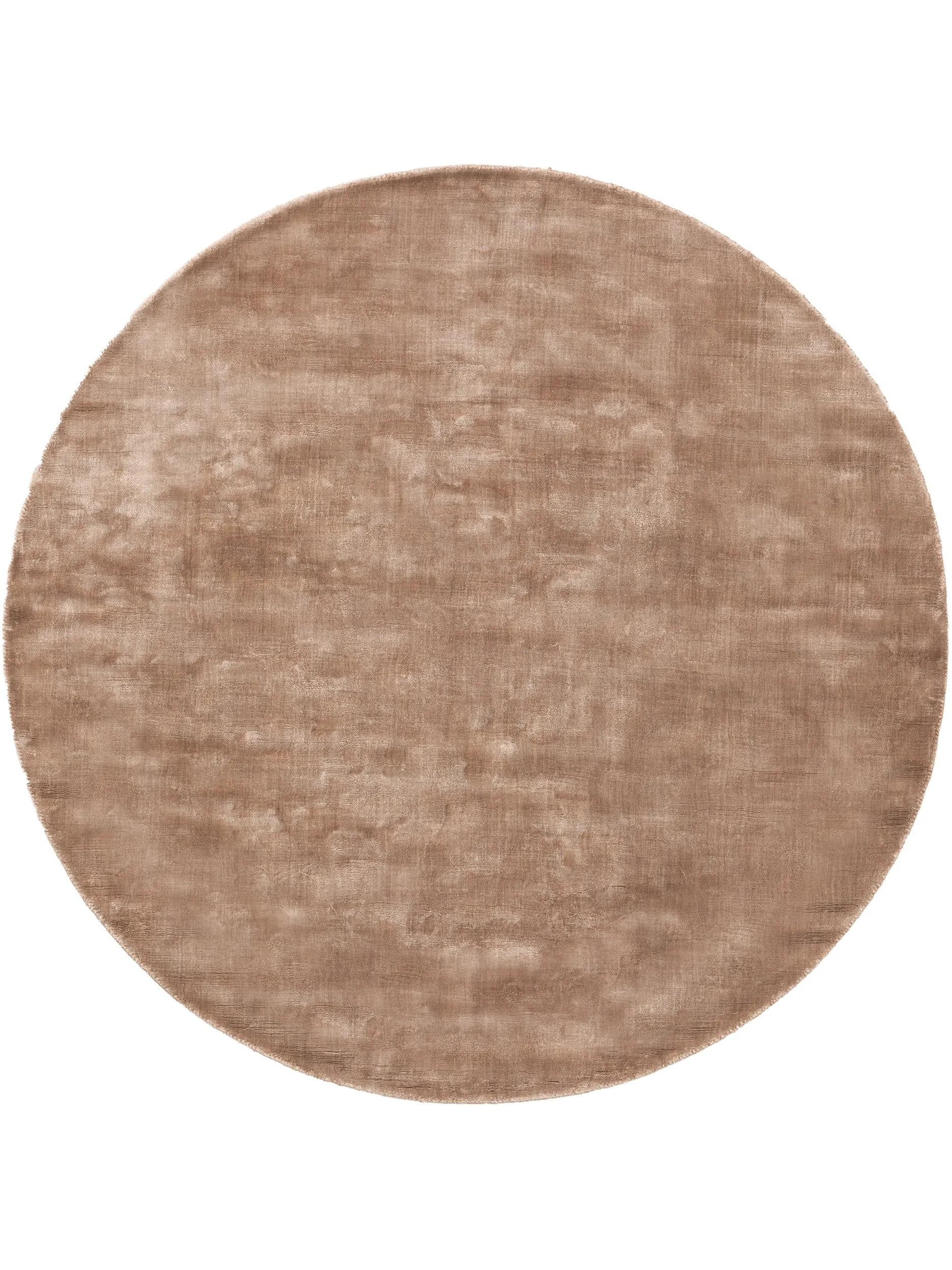 Covor rotund din viscoză Nela – Taupe