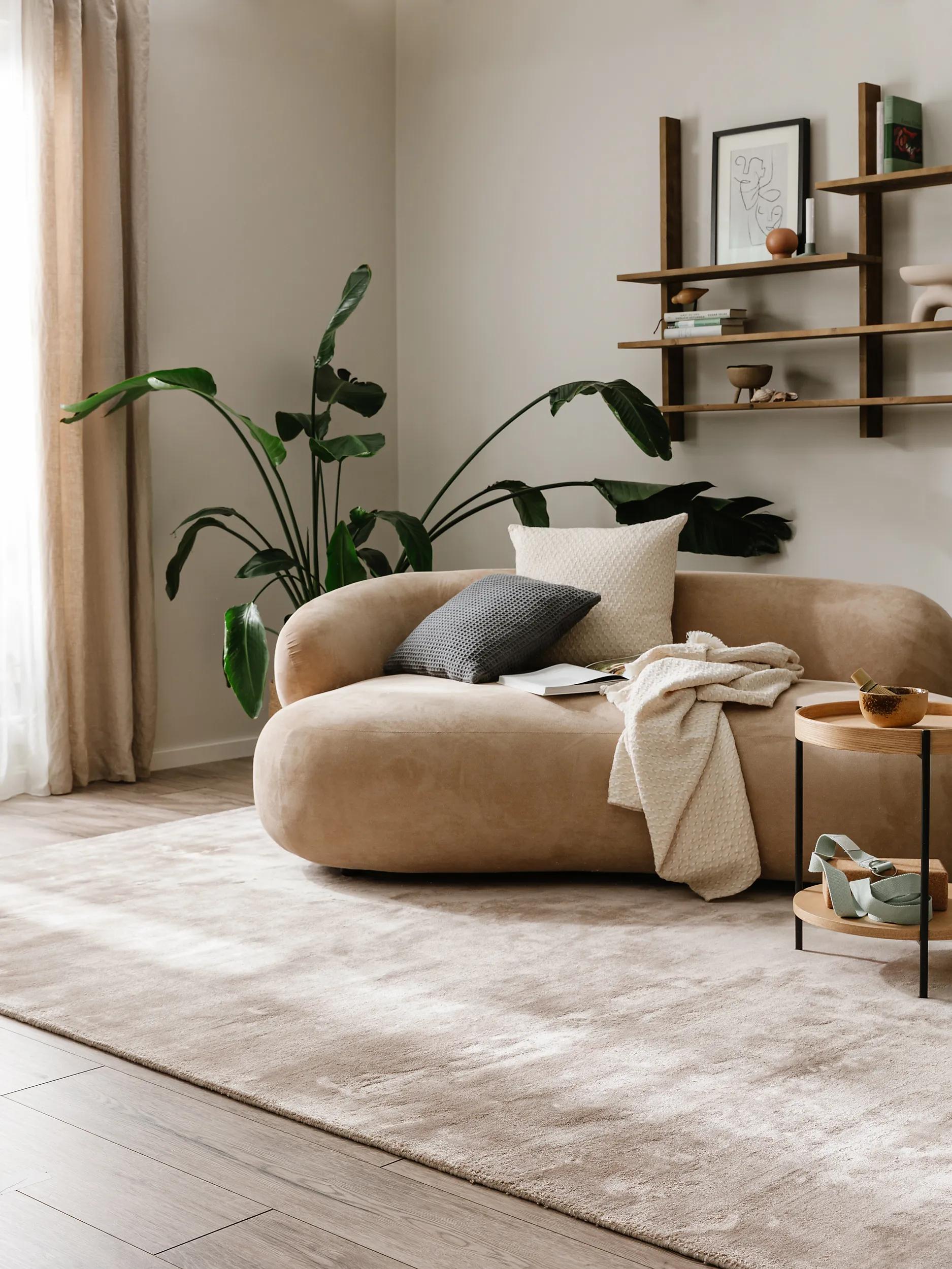 Covor din viscoză Nela – Taupe