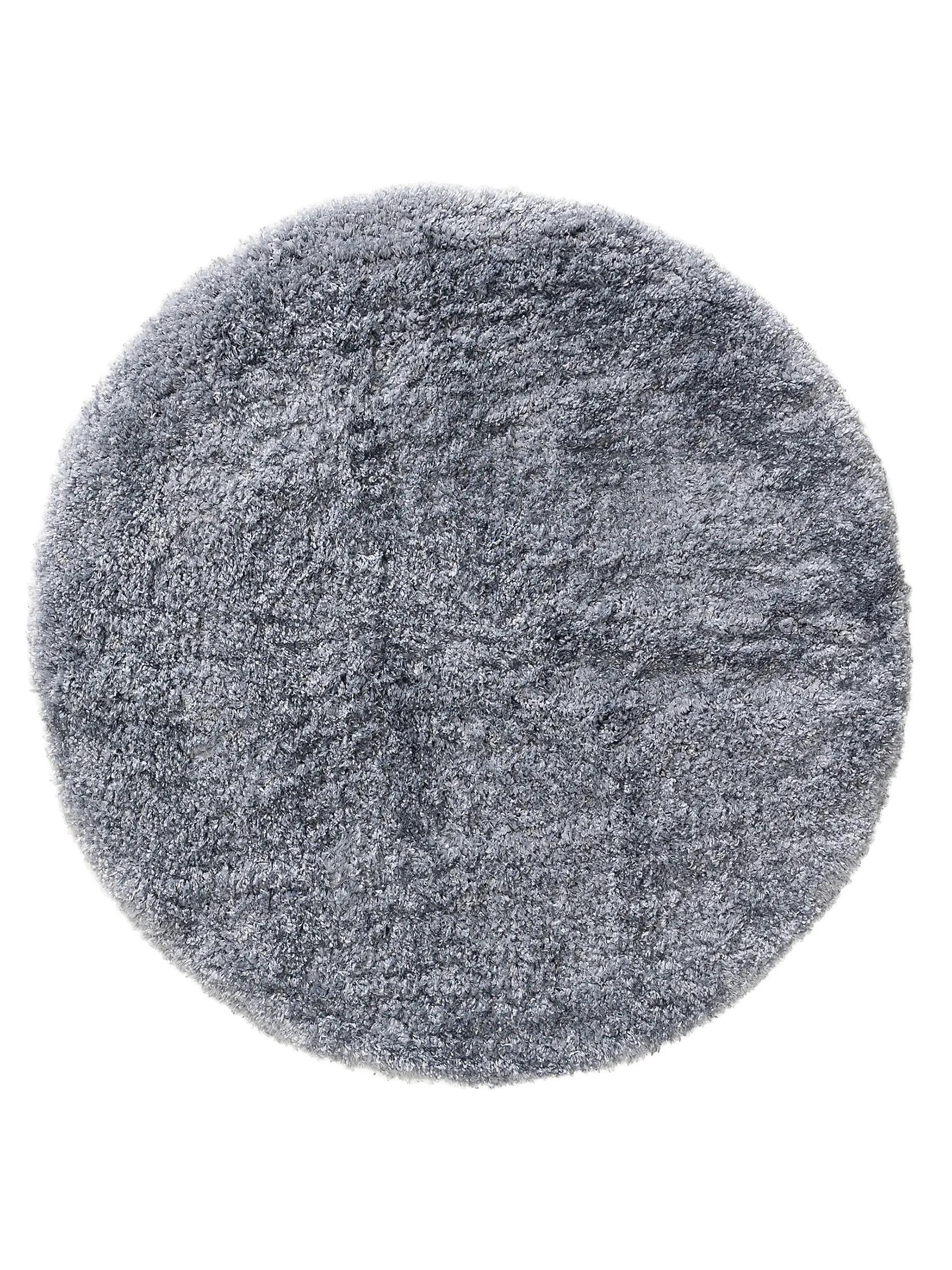 Covor shaggy rotund Ricky – Albastru