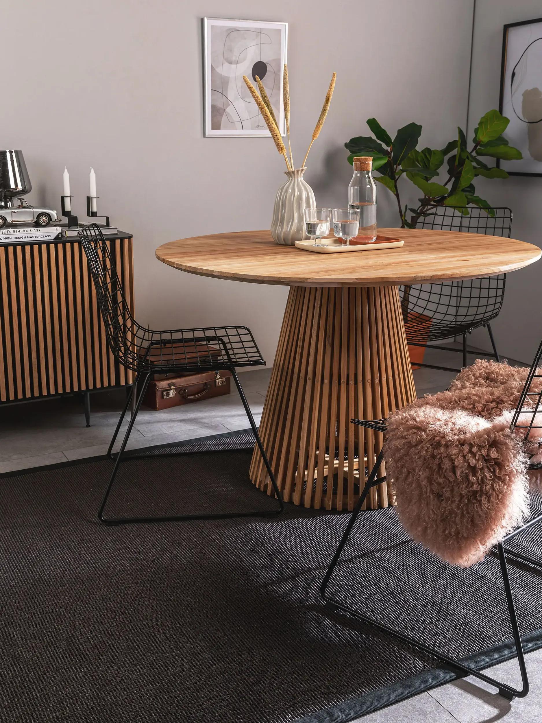 Covor din sisal Sana – Negru