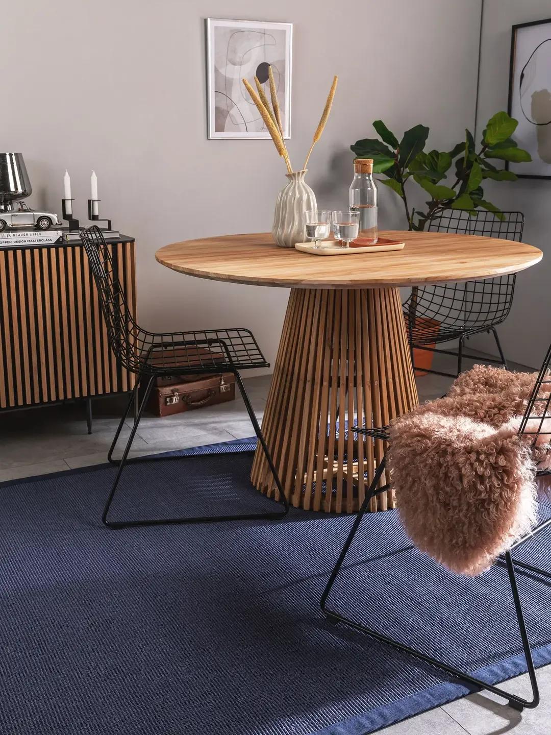 Covor din sisal Sana – Albastru