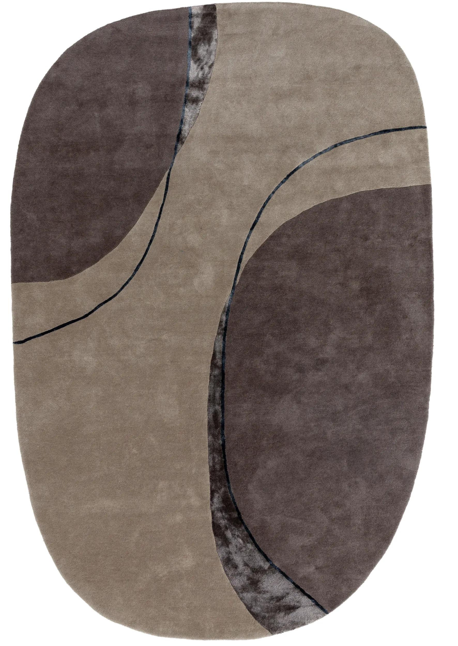 Covor din lână Shape – Taupe