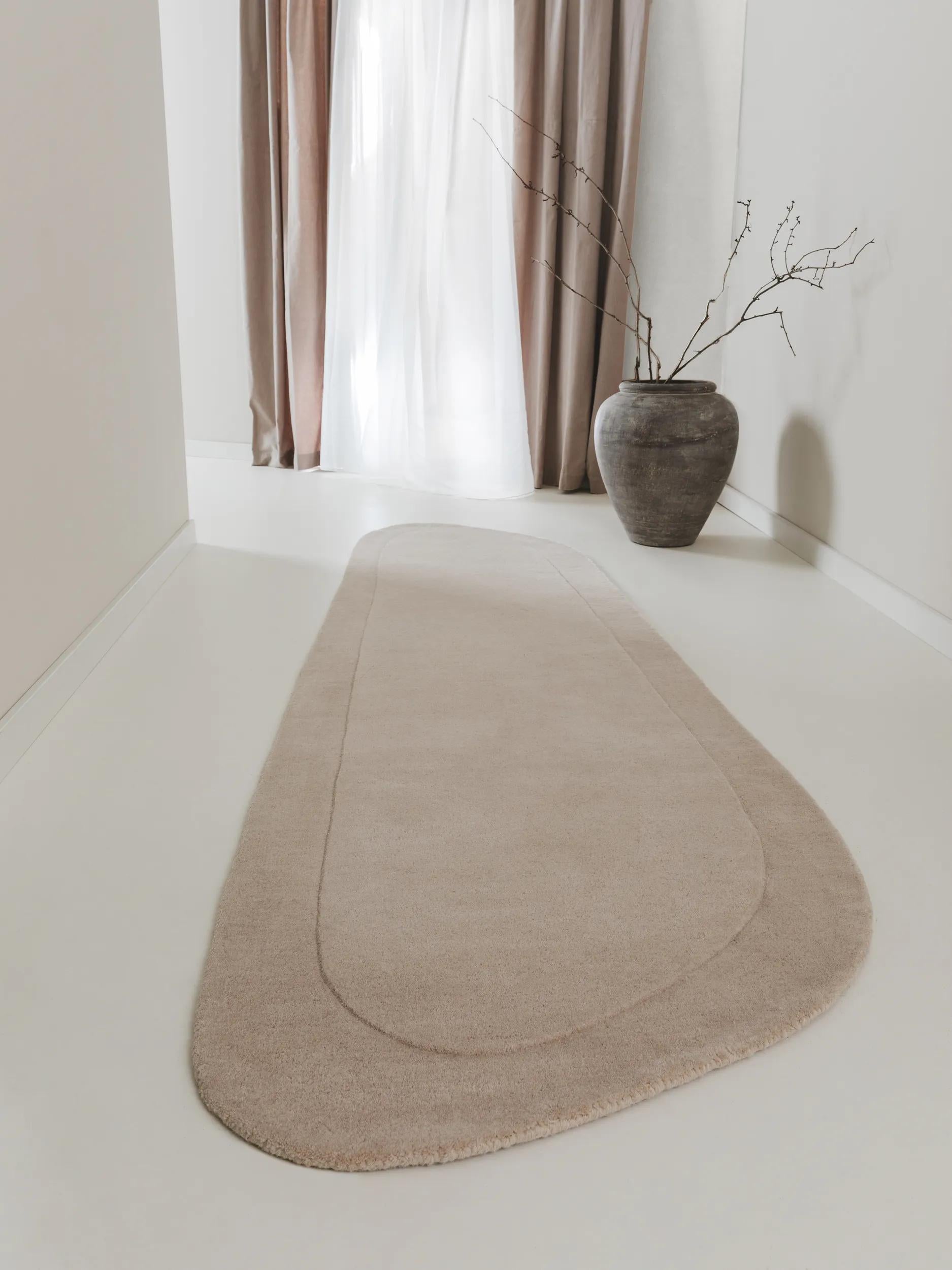 Traversă din lână Shape – Crem