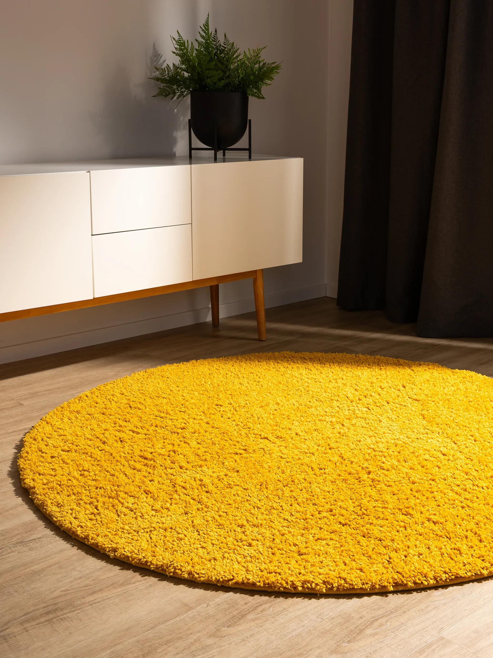 Covor shaggy lavabil Soho – Galben