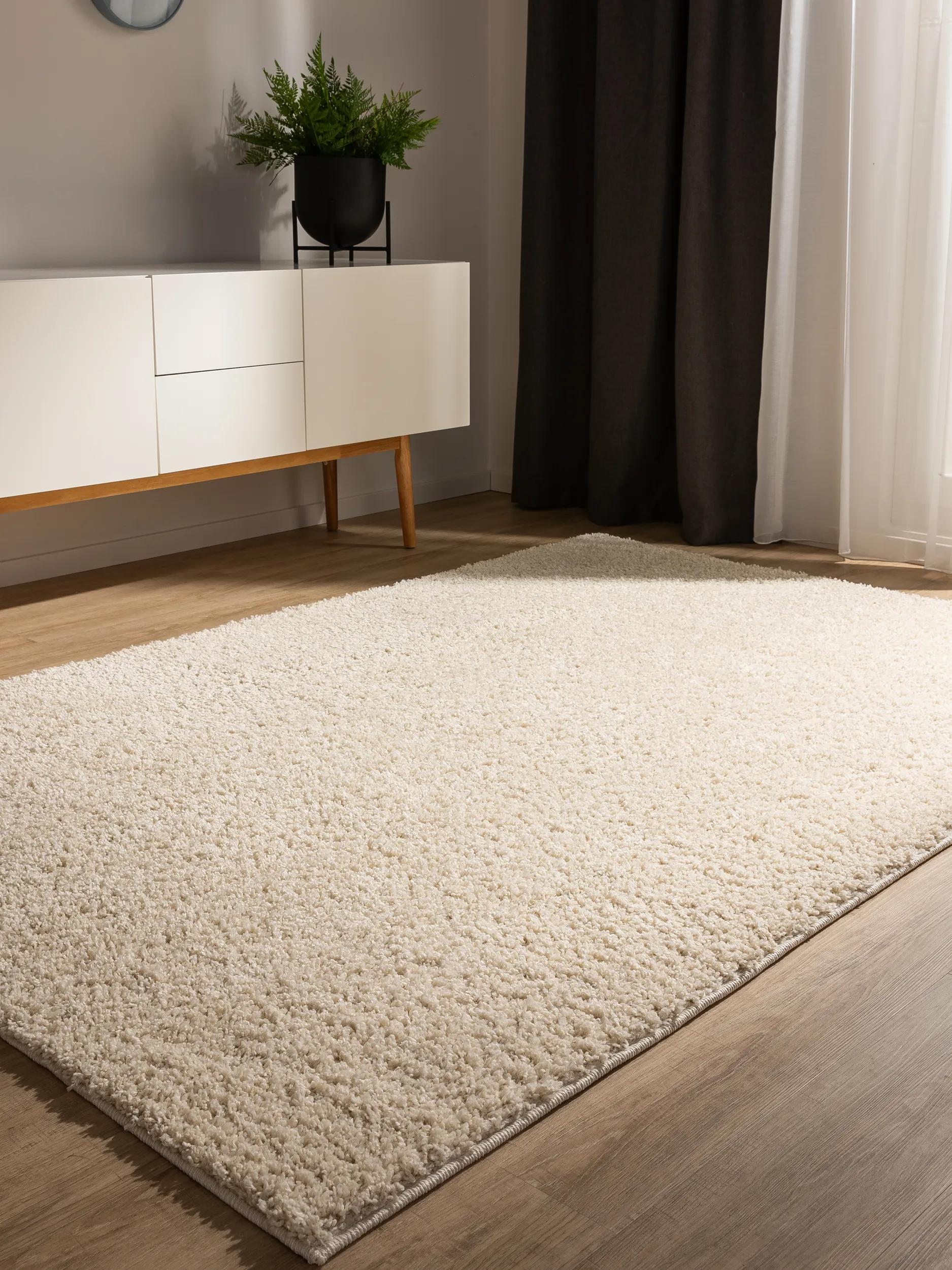 Covor shaggy lavabil Soho – Crem