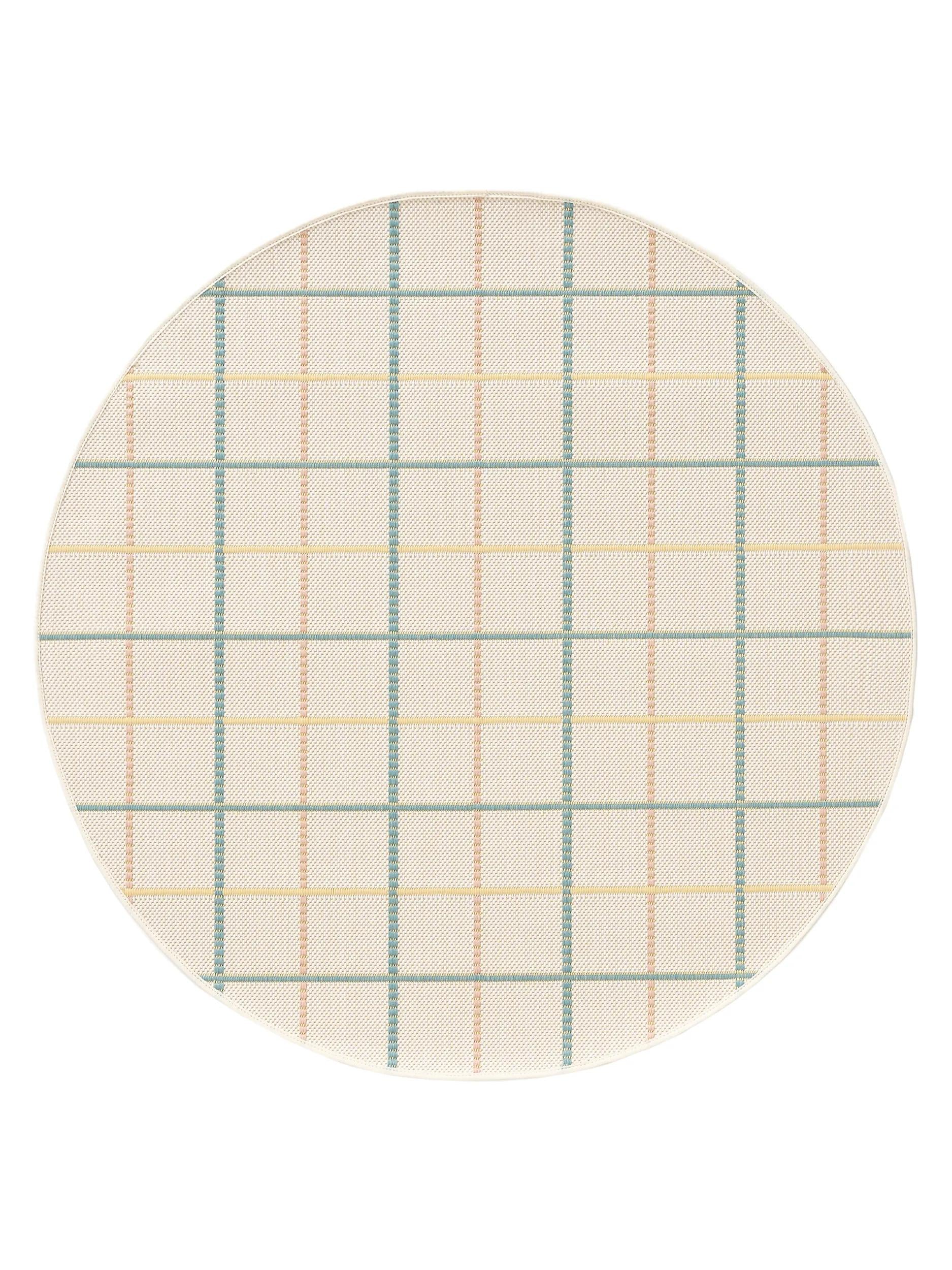 Covor rotund de interior și exterior Sunny – Multicolor