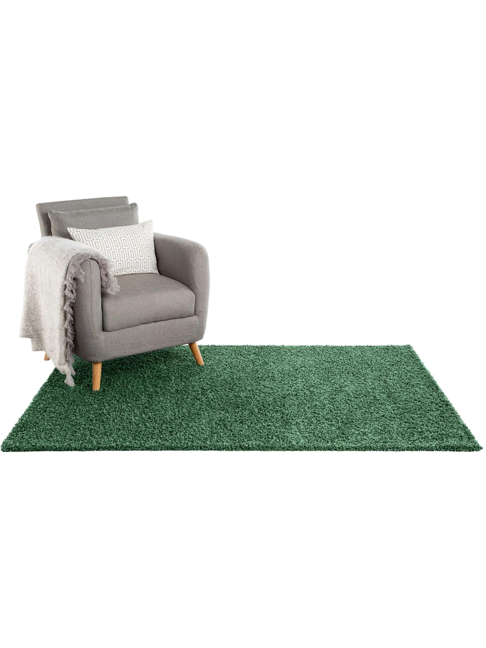 Covor shaggy Swirls – Verde