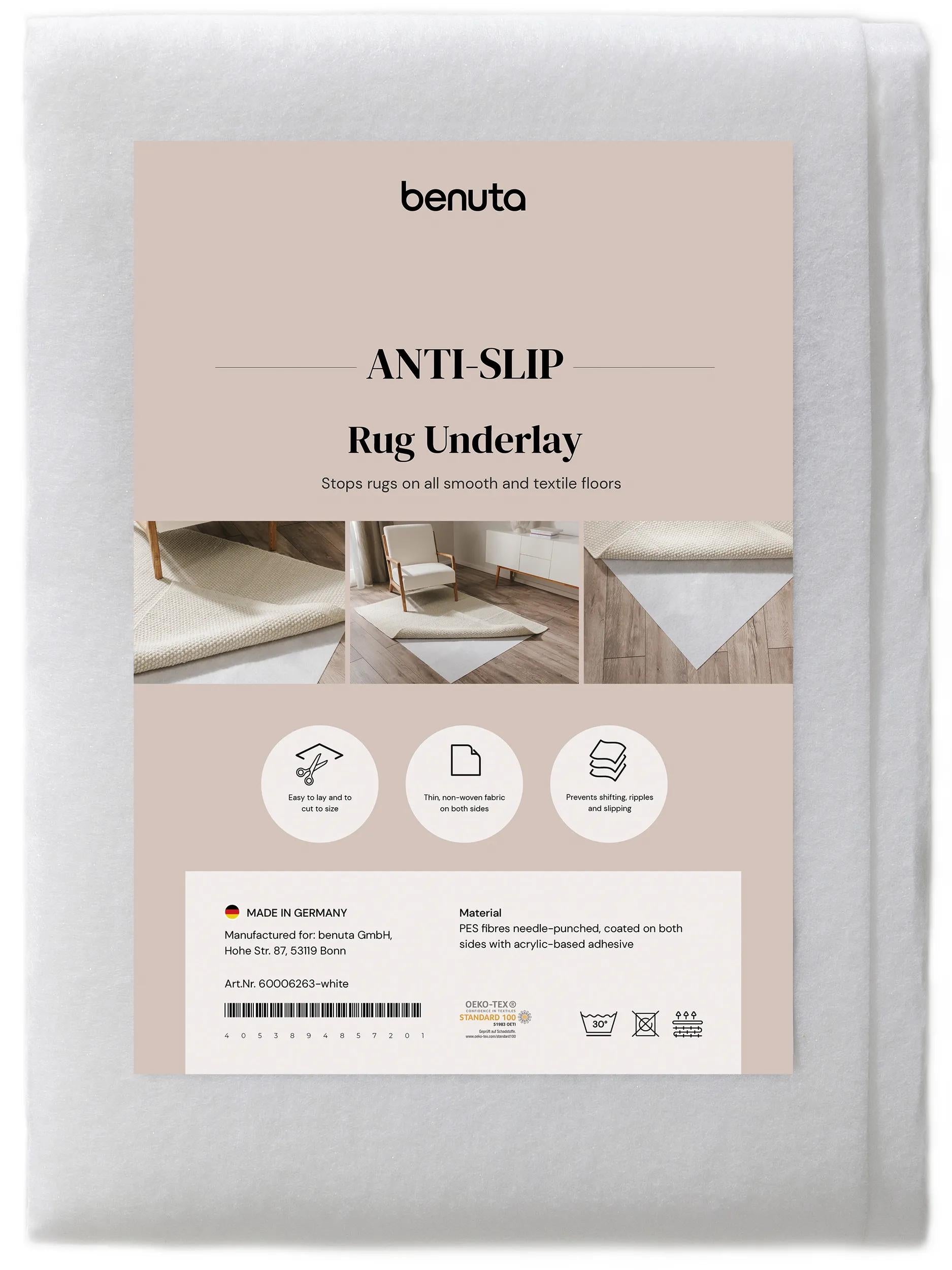 Suport antiderapant pentru covor Prima – Alb Rectangular