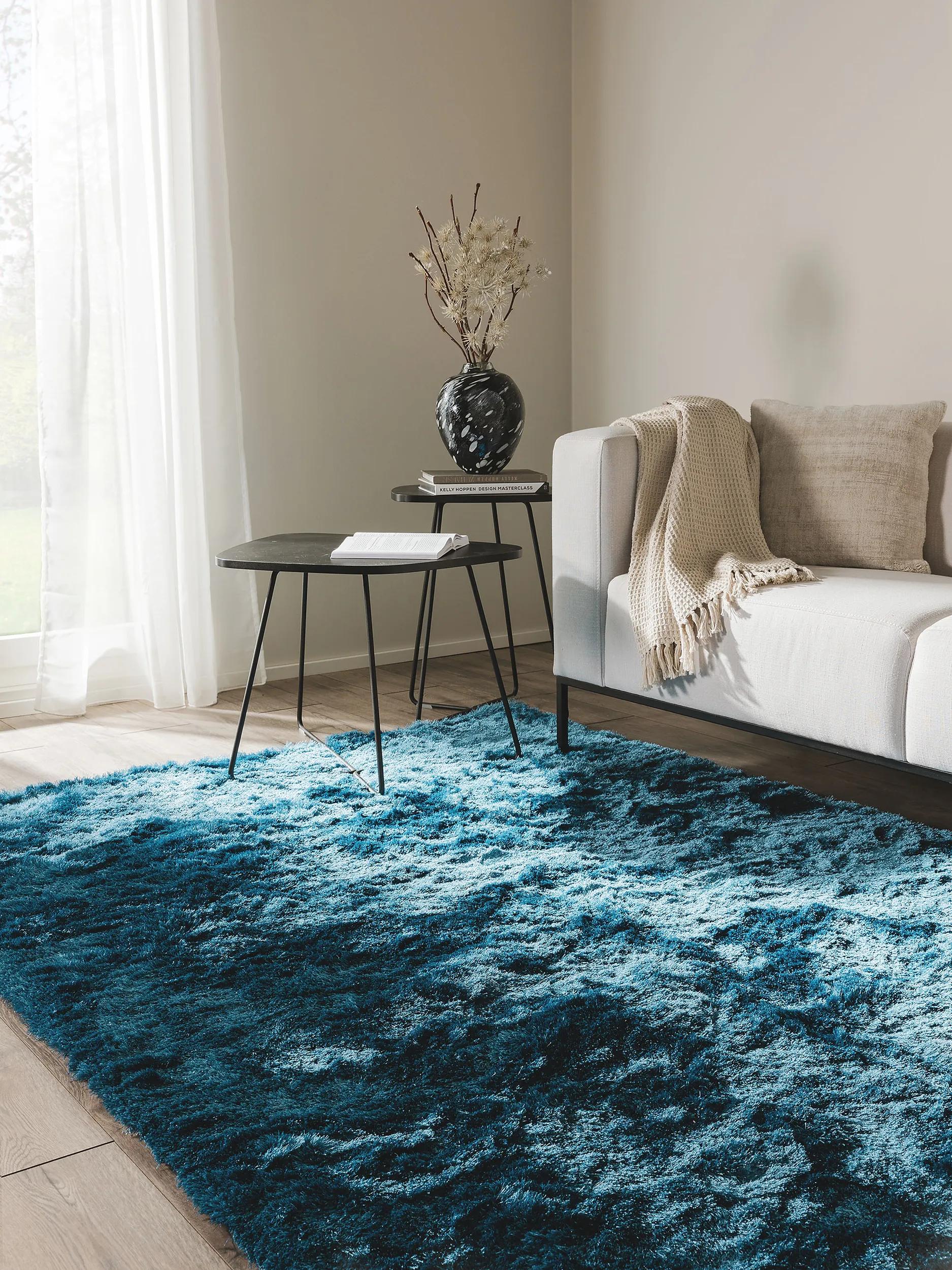 Covor shaggy Whisper – Albastru
