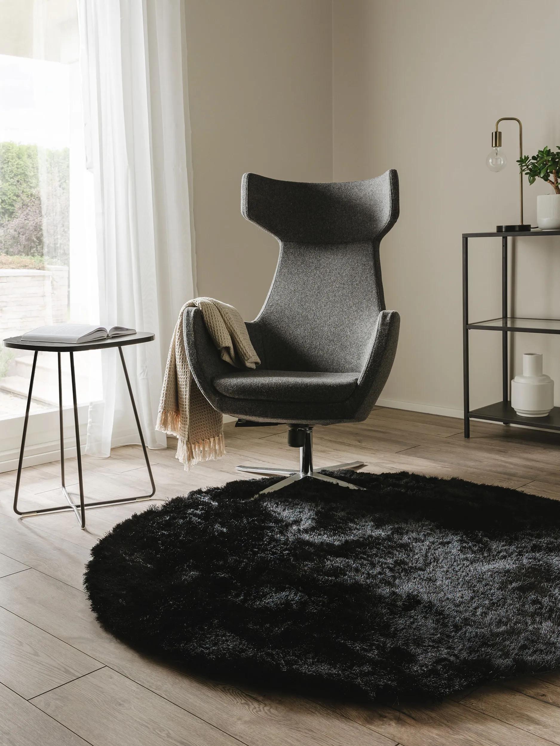 Covor shaggy Whisper – Negru