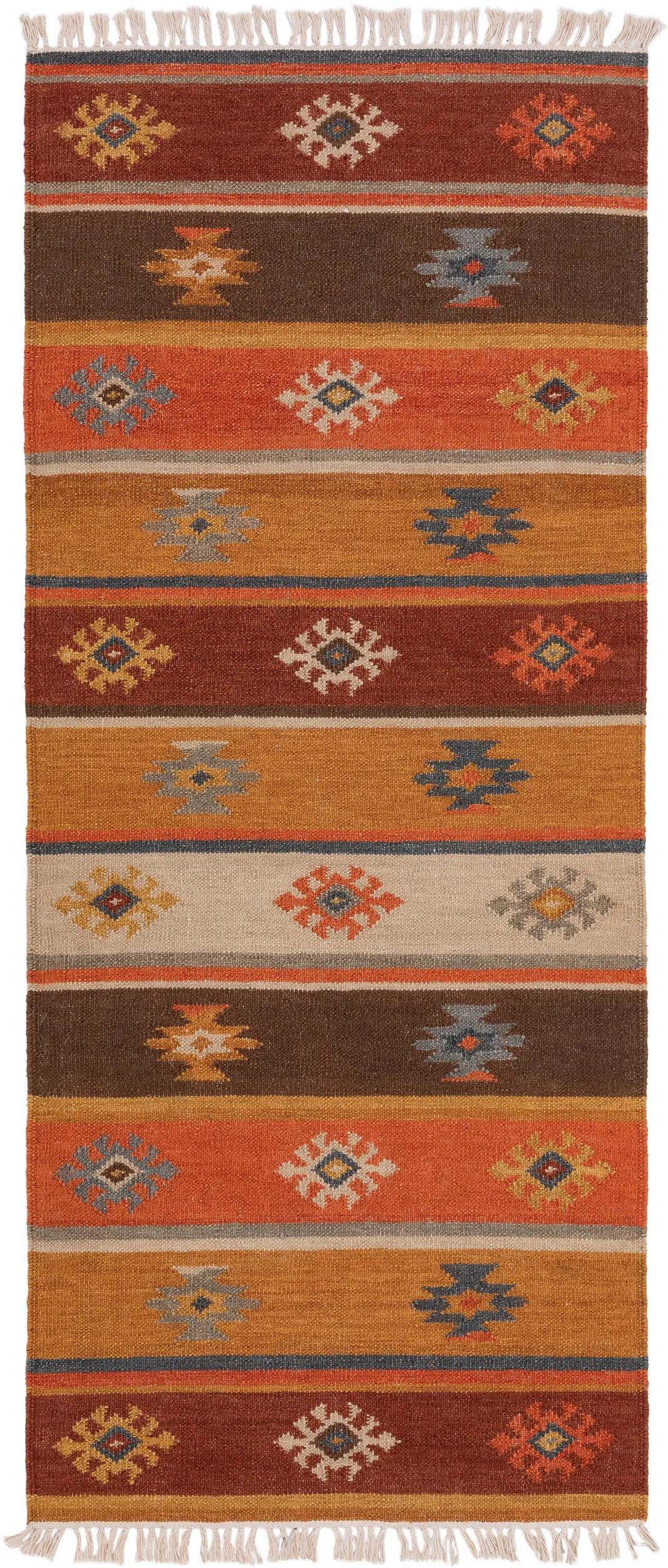 Traversă Kilim țesut manual Zohra – Multicolor