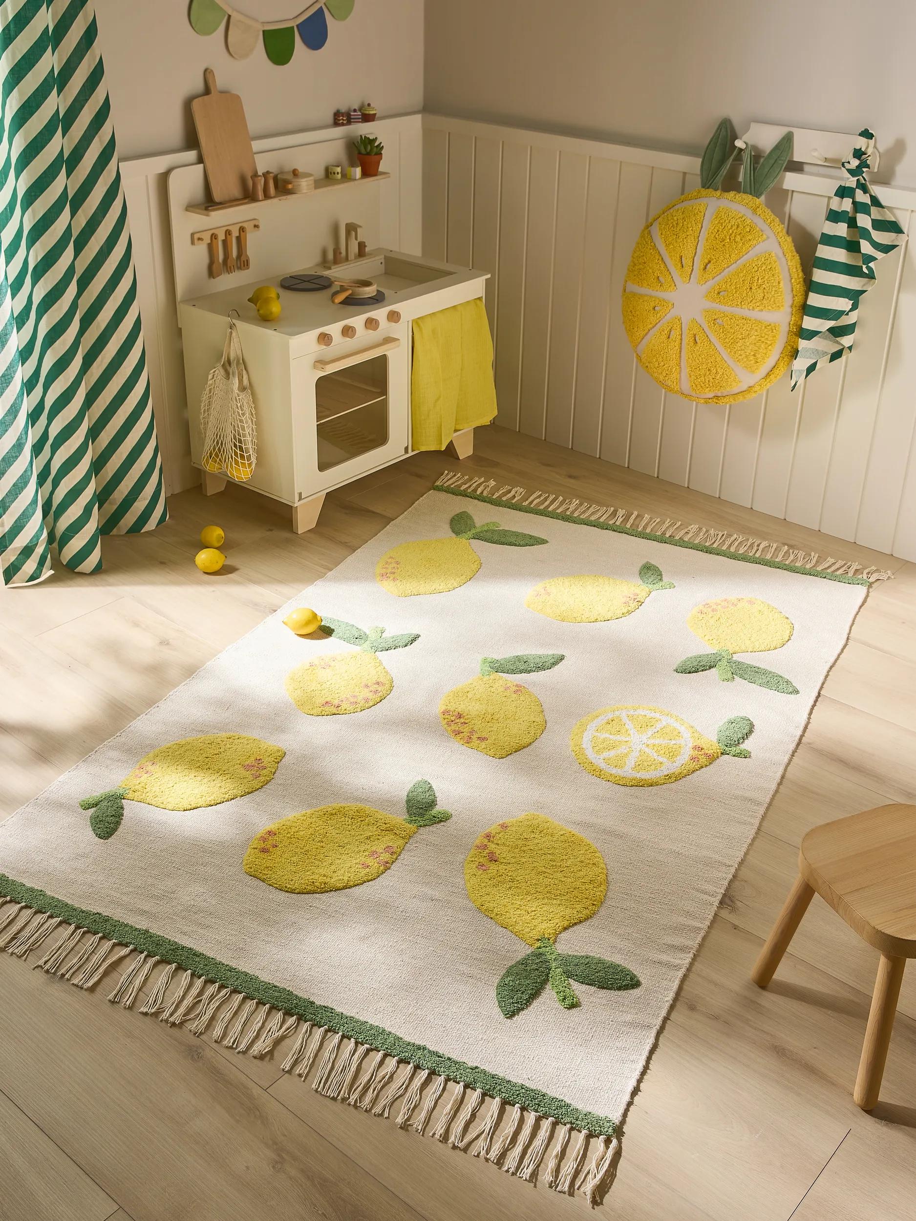 Covor pentru copii Alma – Crem/Galben