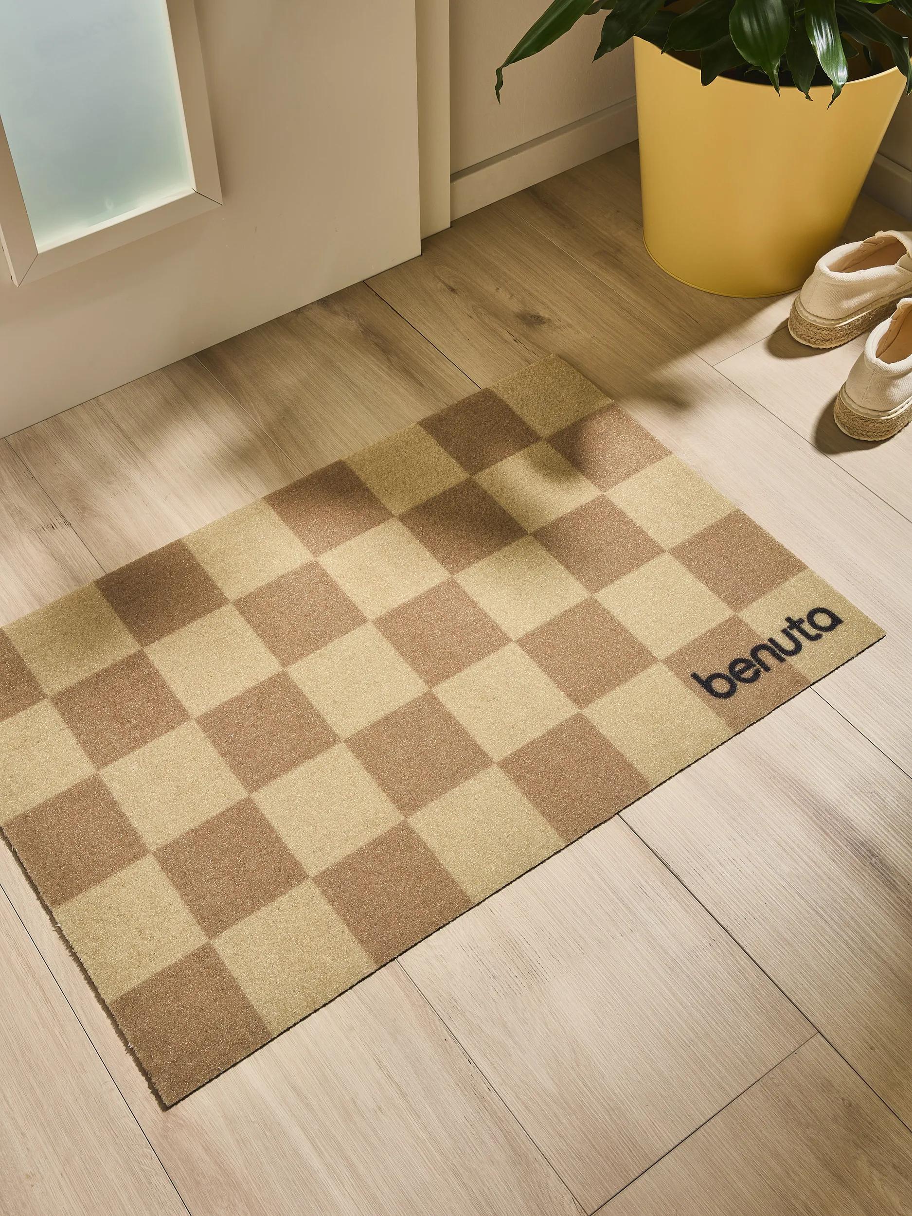 Covoraș de intrare Checker – Galben