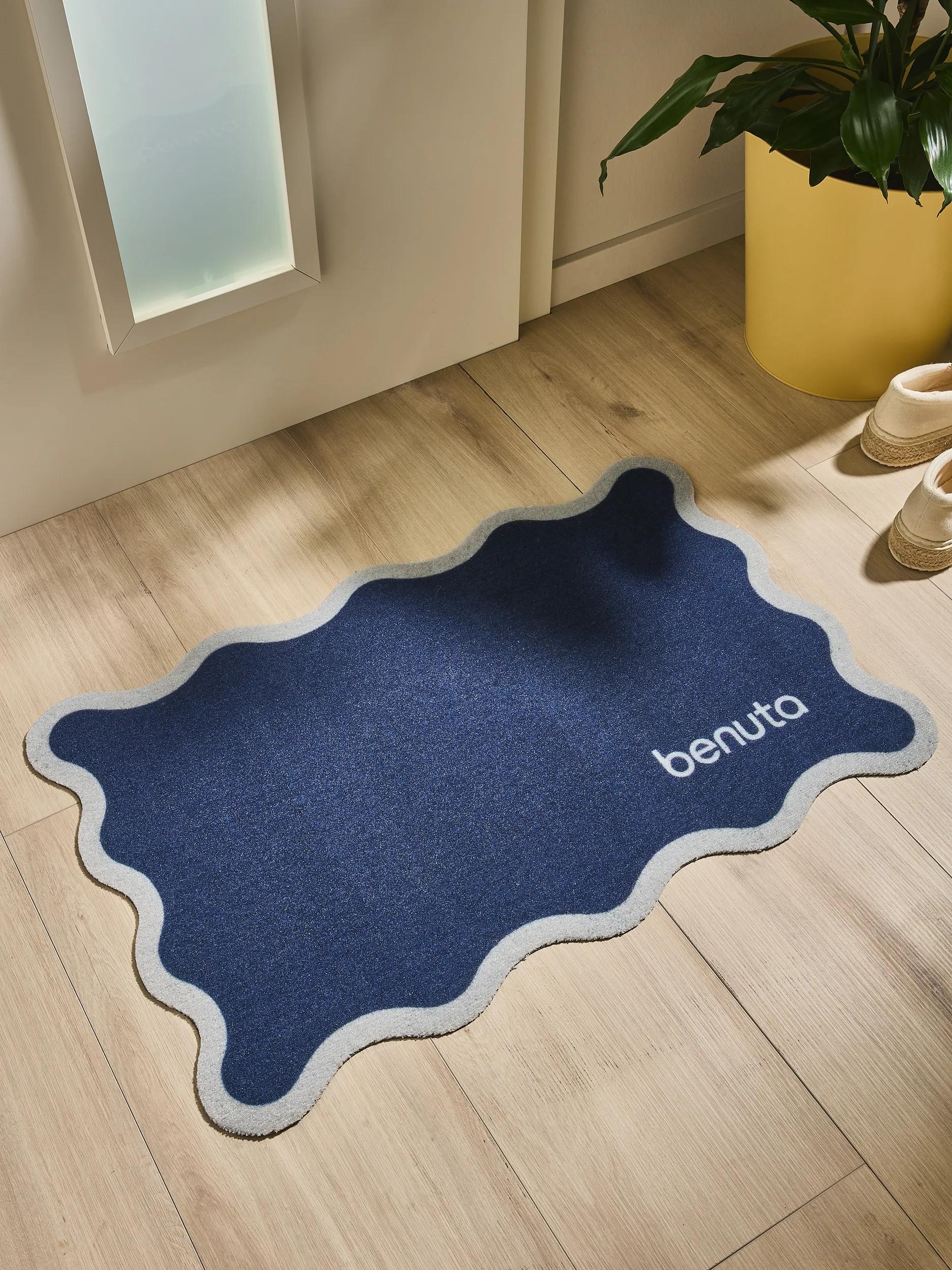 Covoraș de intrare Curl – Albastru