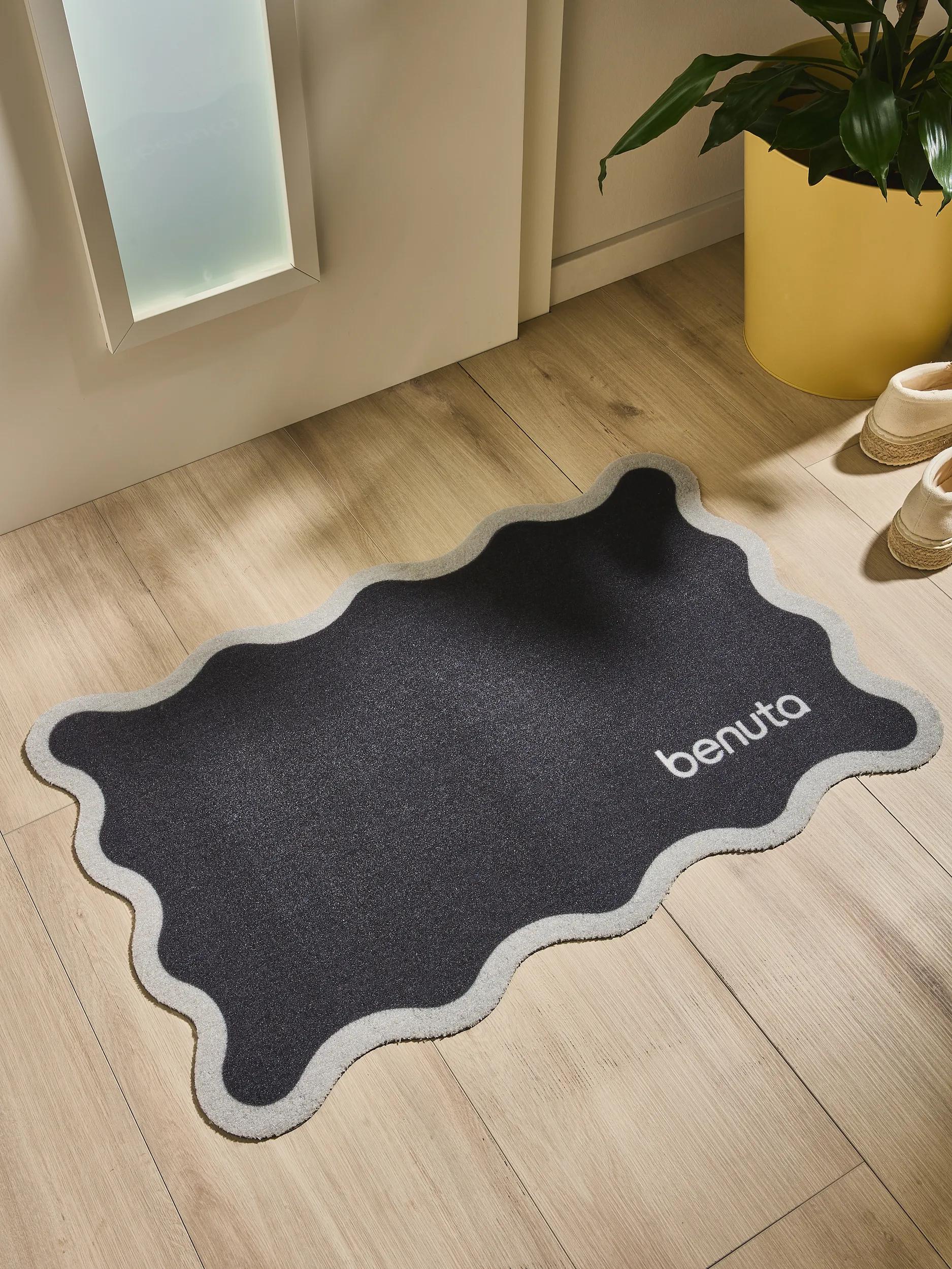 Covoraș de intrare Curl – Negru