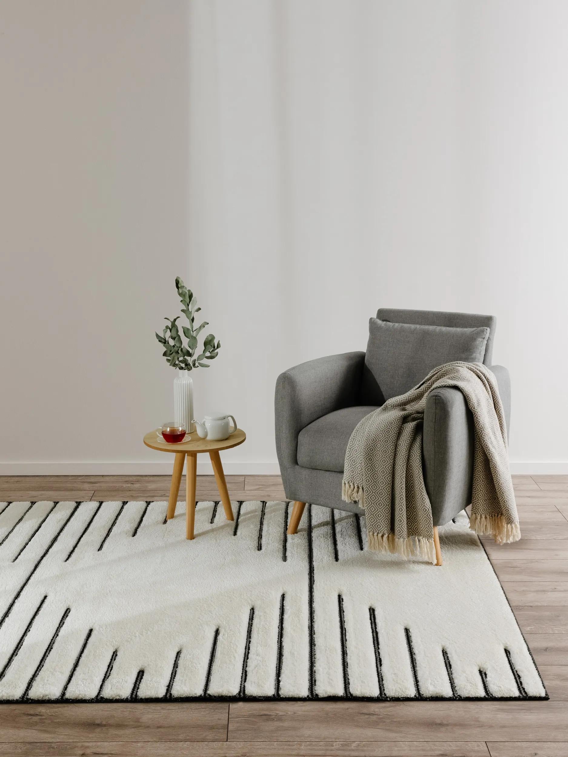 Covor Elvy – Crem/Gri