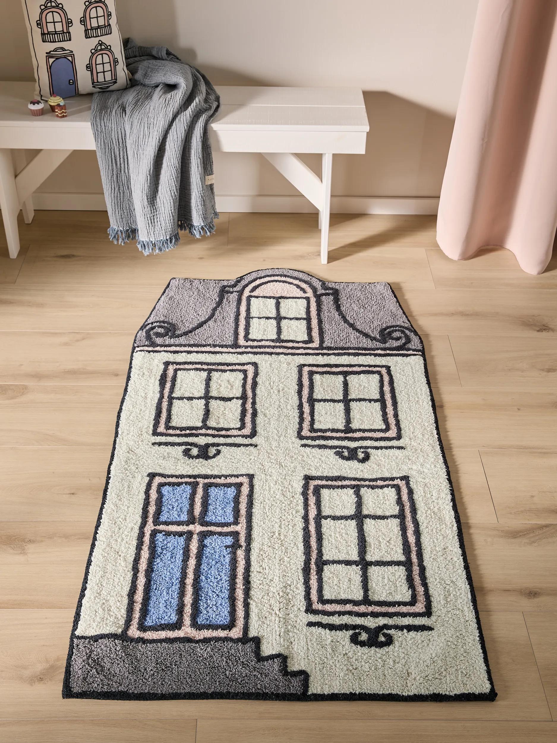 Covor lavabil din bumbac Emily – Multicolor