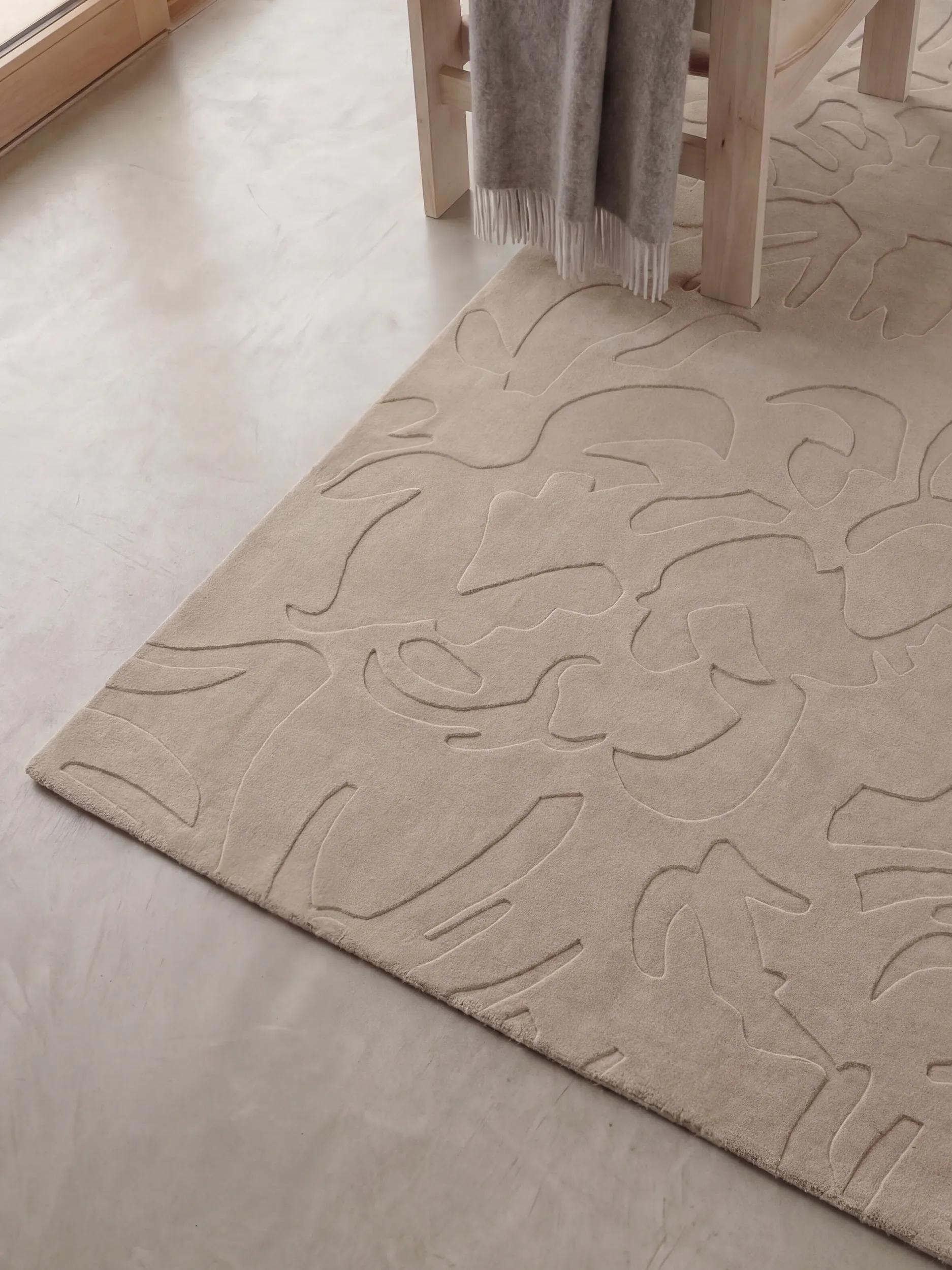 Covor din lână Fiore – Taupe