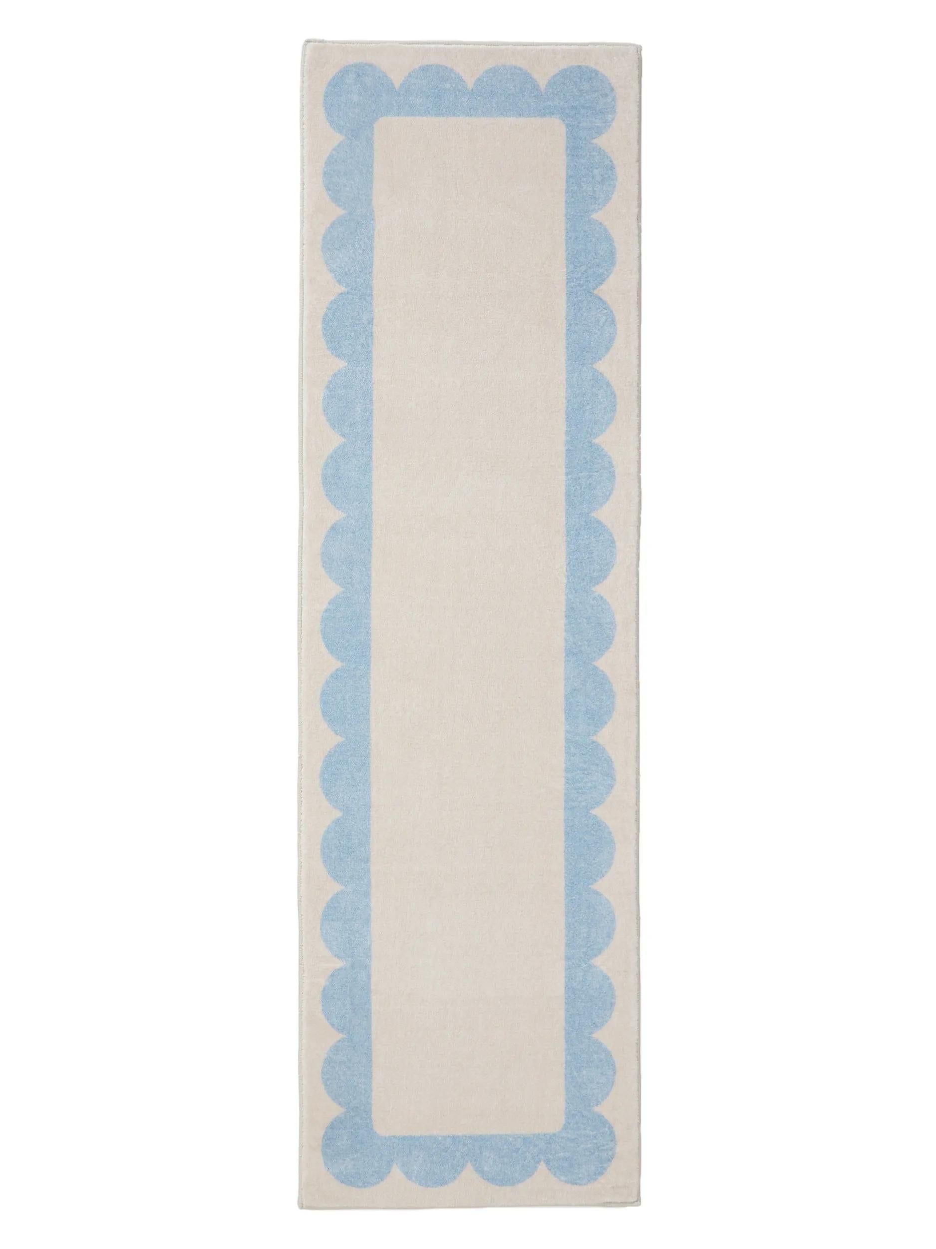 Traversă lavabil Frame – Albastru
