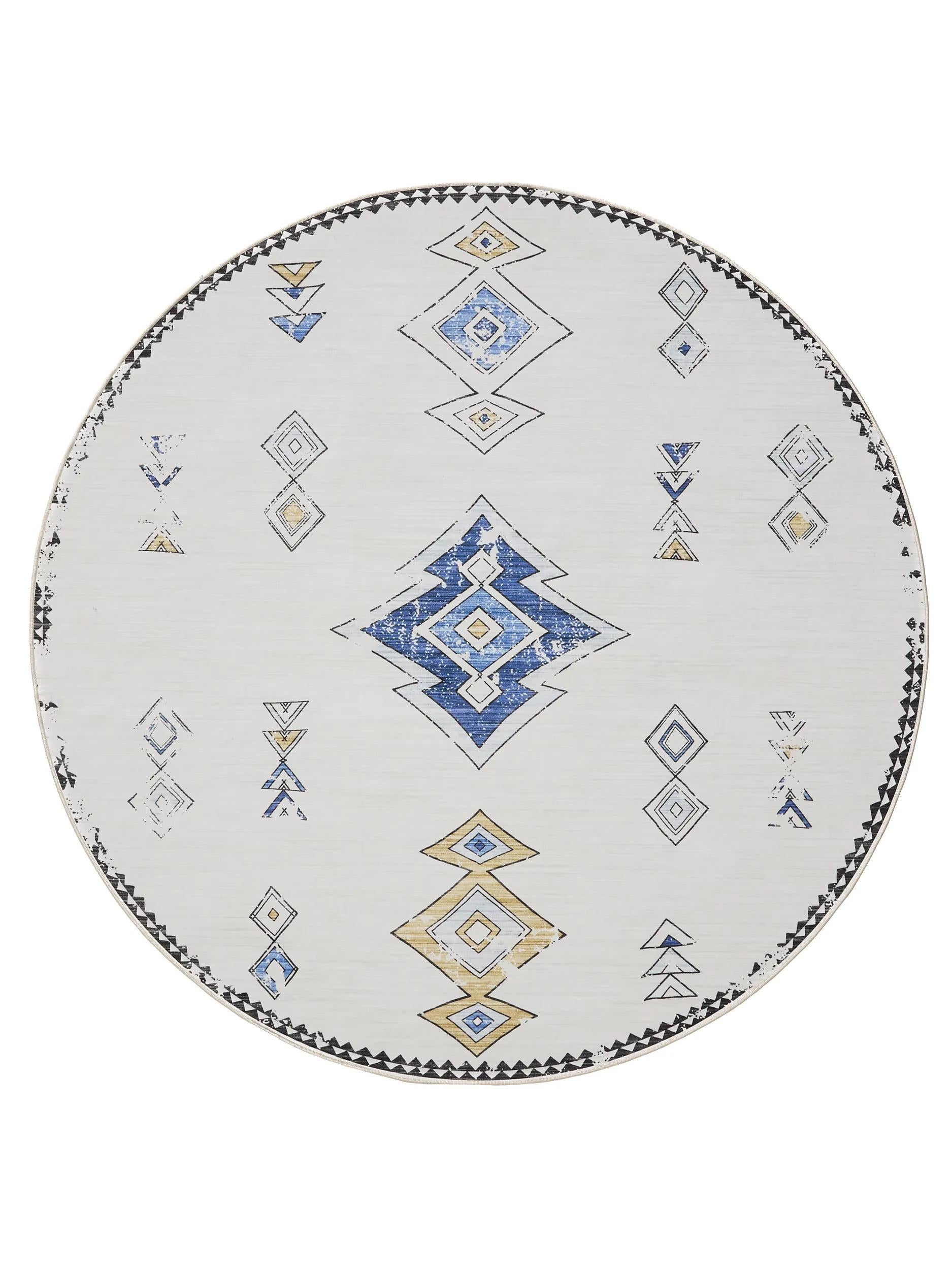 Covor lavabil George – Bej/Multicolor