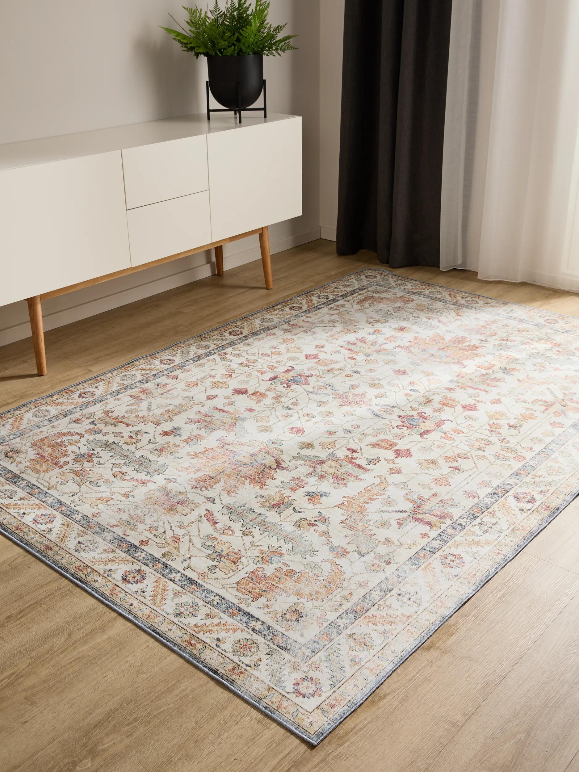 Covor lavabil George – Multicolor/Bej
