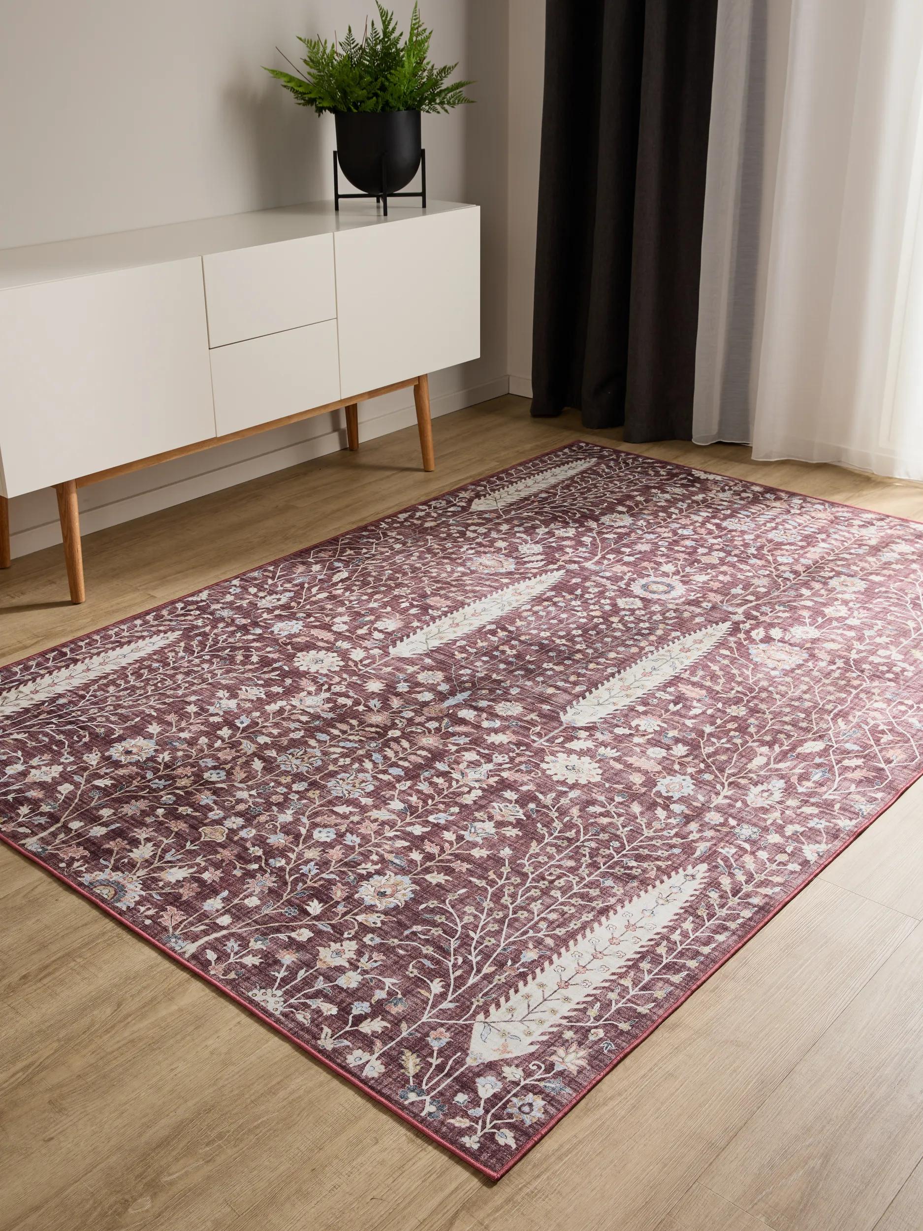 Covor lavabil George – Bordo