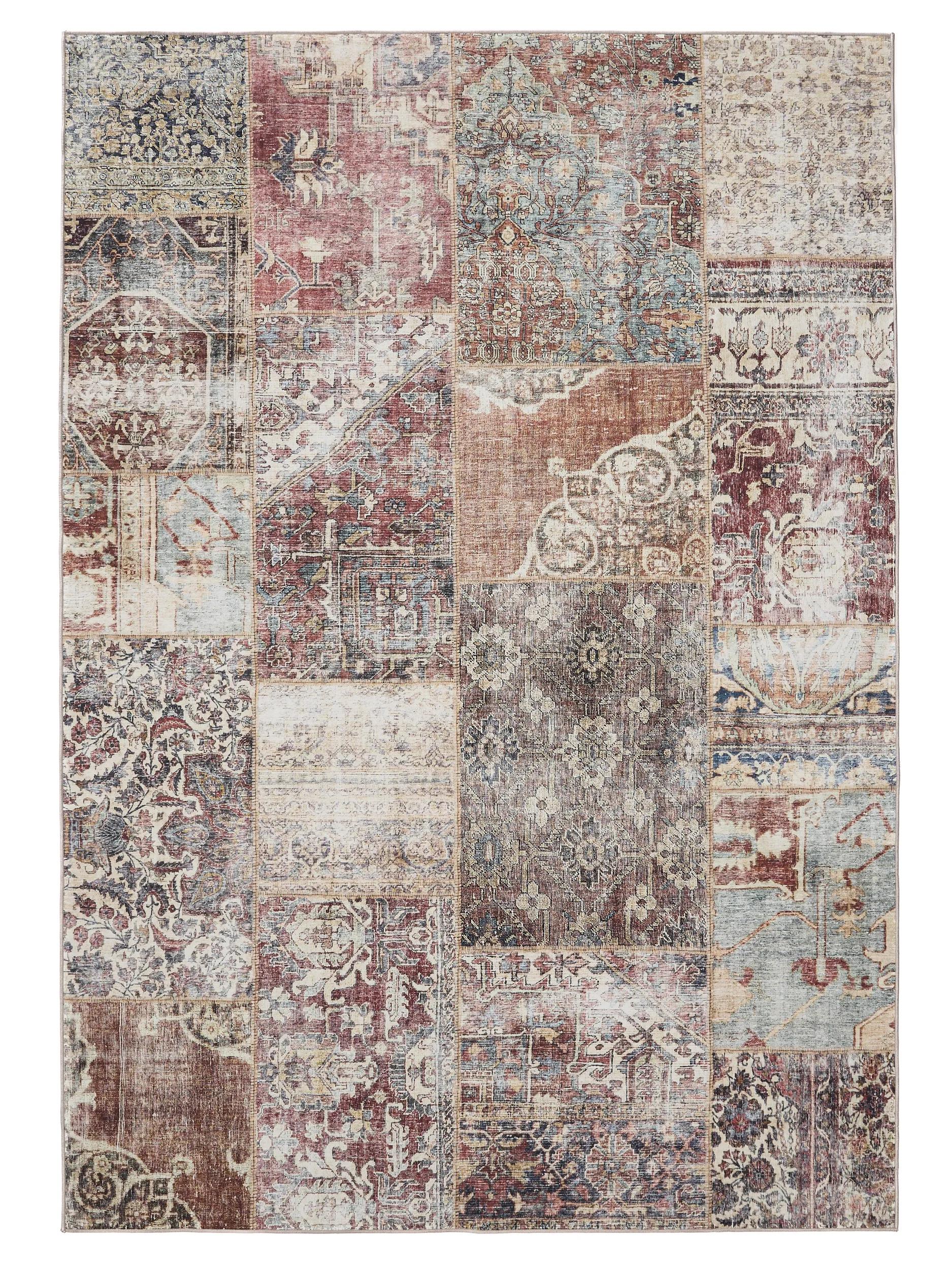 Covor lavabil George – Multicolor/Maro