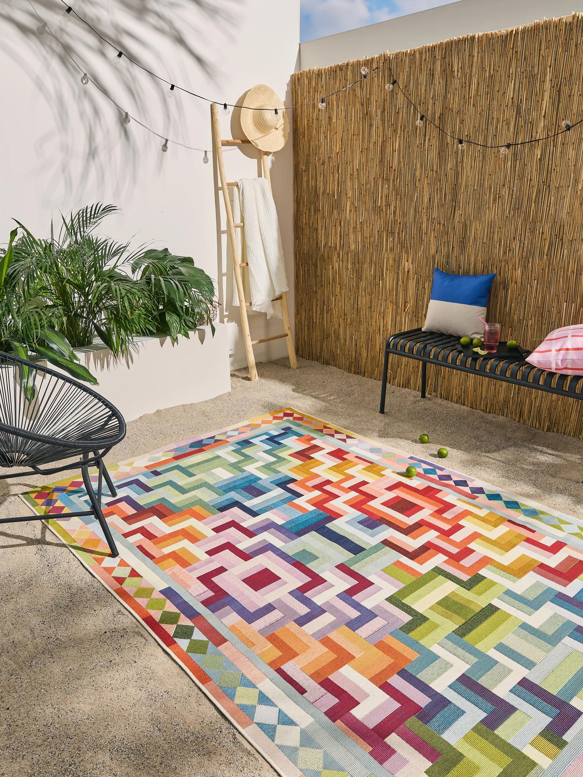 Covor de interior și exterior Jovis – Multicolor/Portocaliu