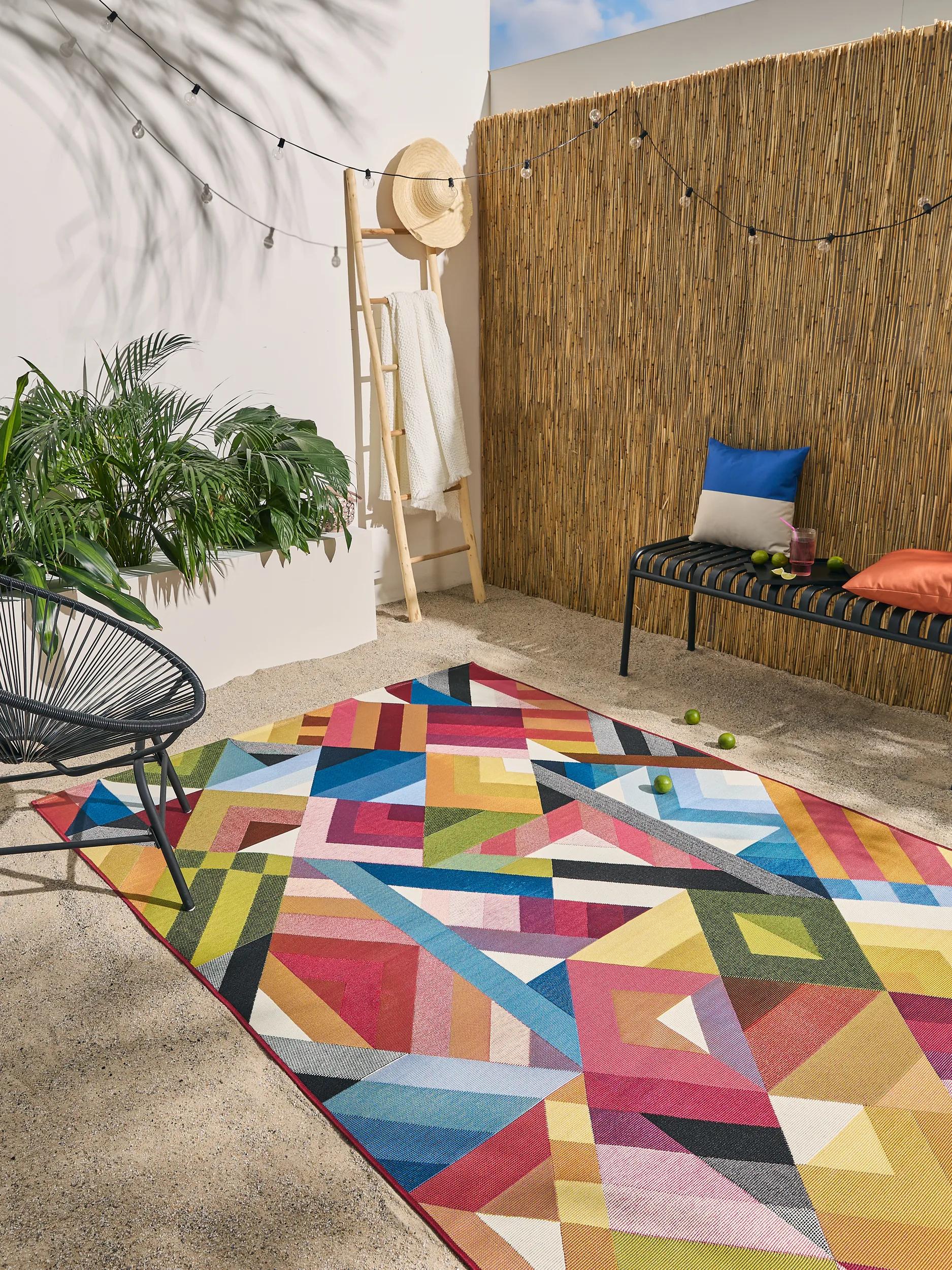 Covor de interior și exterior Jovis – Multicolor/Albastru