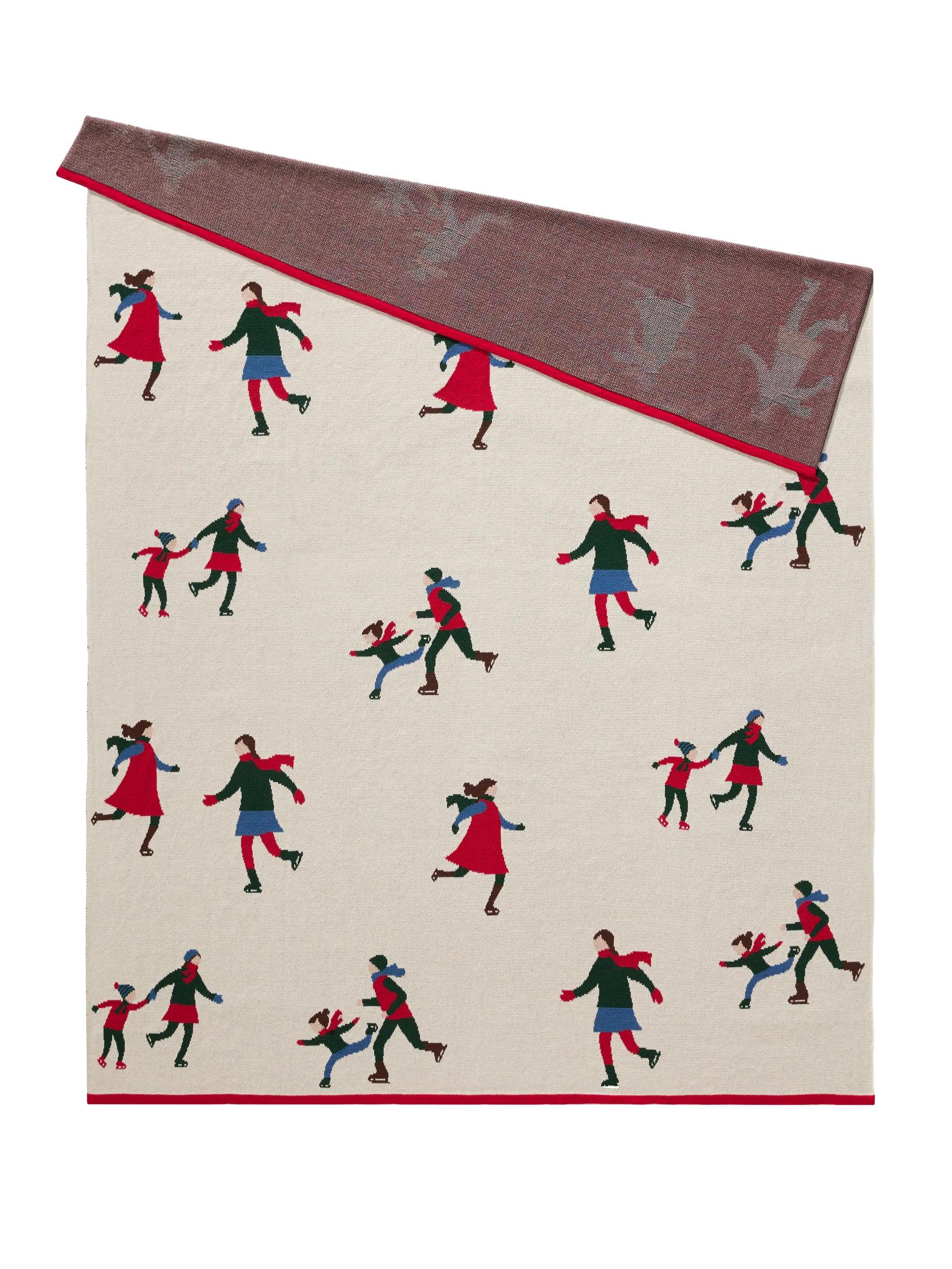 Pătură de Crăciun Joyful – Crem