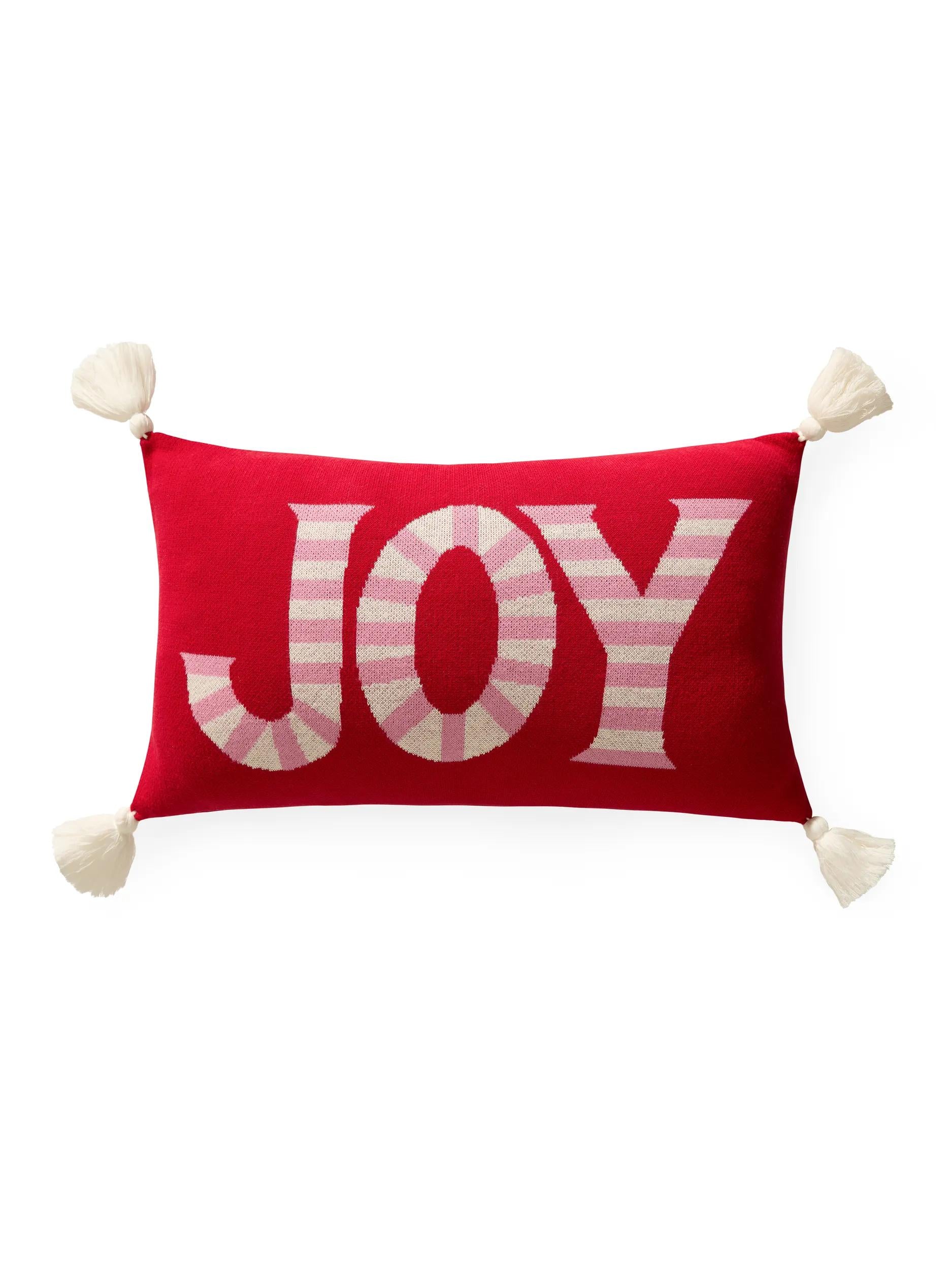 Pernă de Crăciun Joyful – Roșu